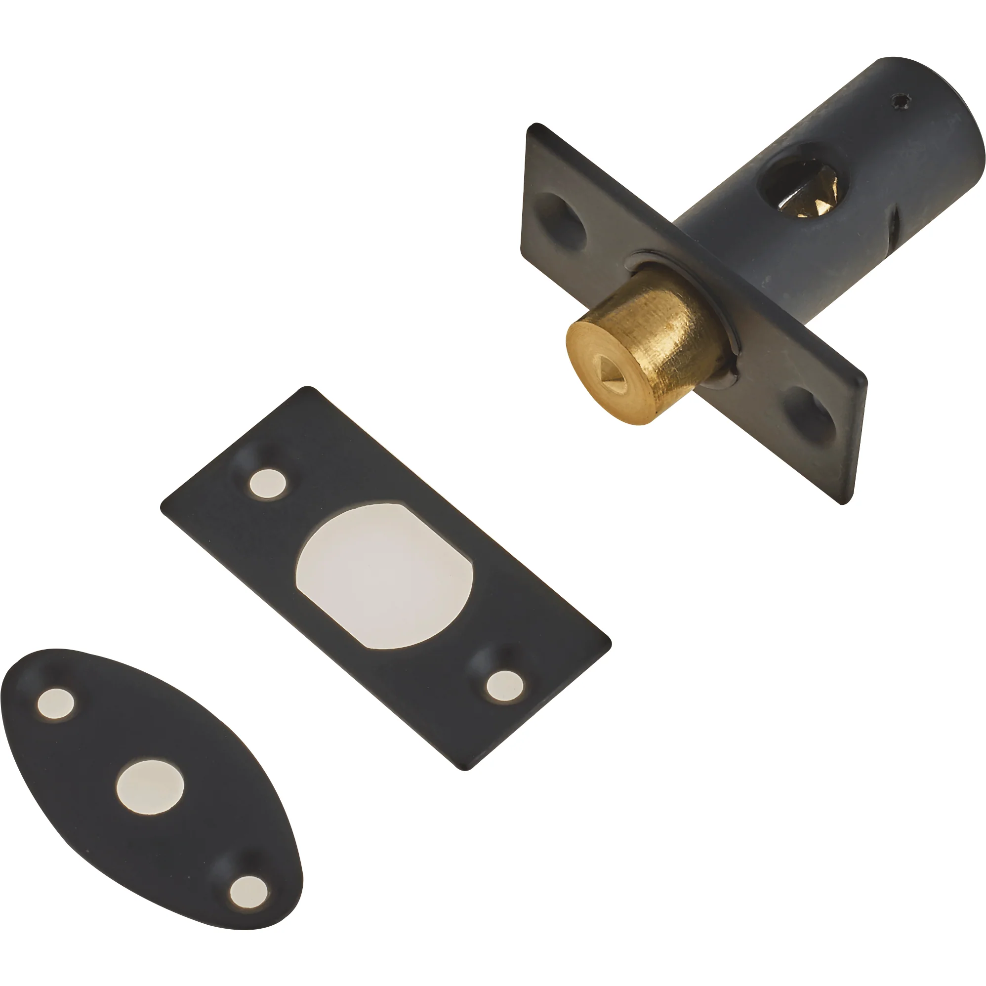 Concealed Door Security Rack Bolts Pack of 1 (no keys) - 33mm - Black