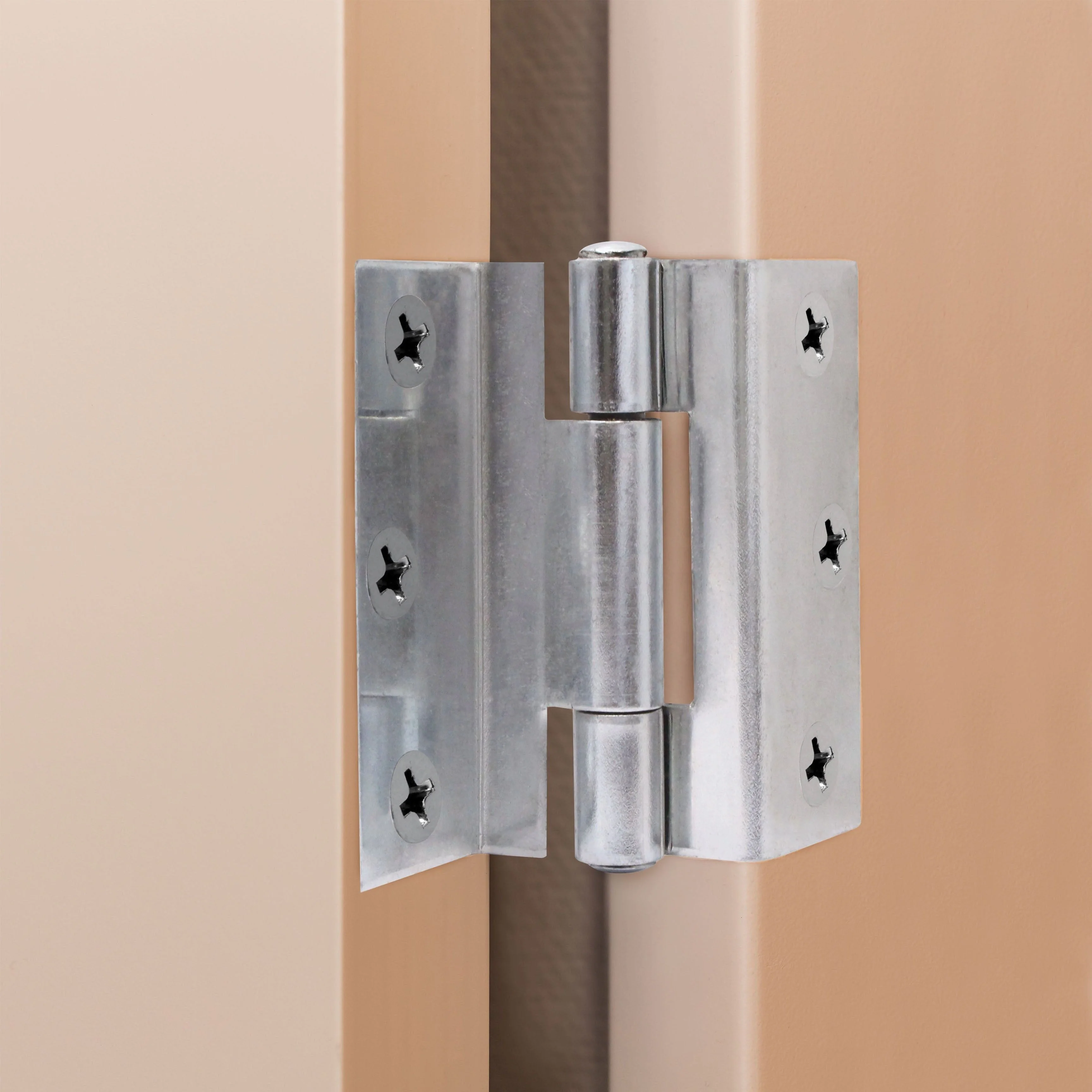 Rebated Cranked Stormproof Hinges 2.5" Steel - 63mm - Square - Zinc Plated - Pair - EXCLUDING Screws - Image 7