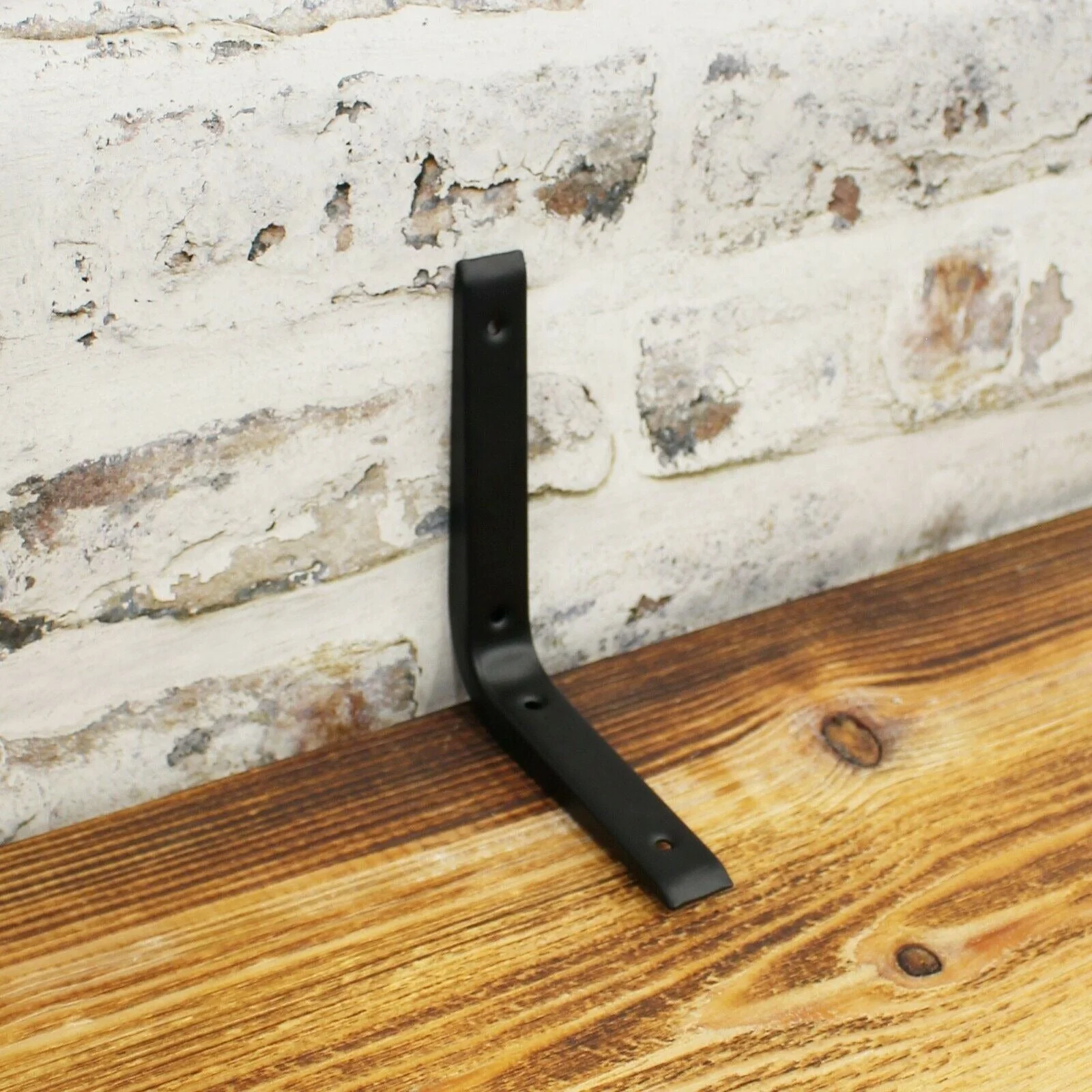 Reinforced Shelf Bracket - 150 x 125mm - Black - Image 3