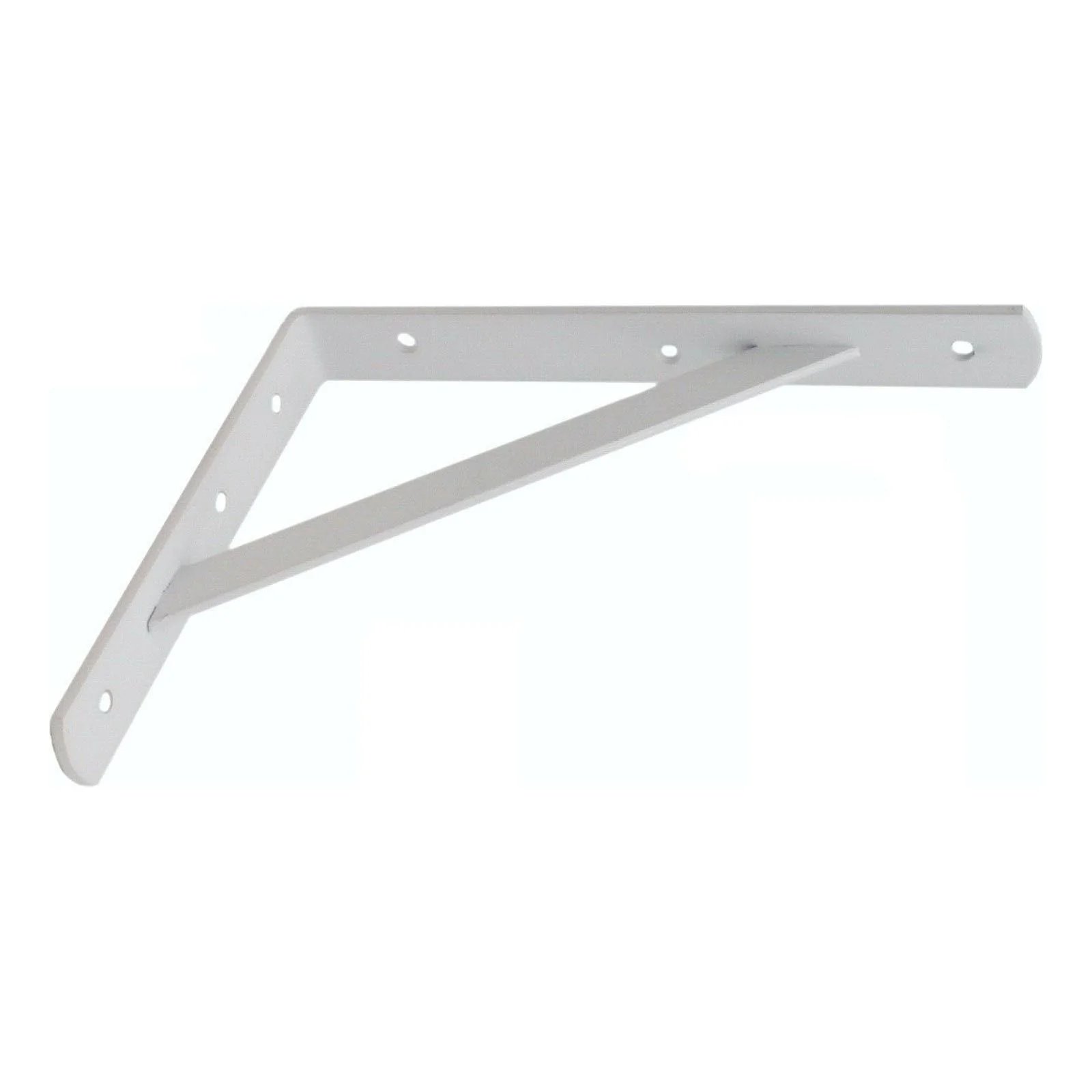 Strong Shelf Brackets Pair Reinforced Stay Arm Heavy Duty - 200 x 250 x 30 x 4mm - White - PAIR - Image 6