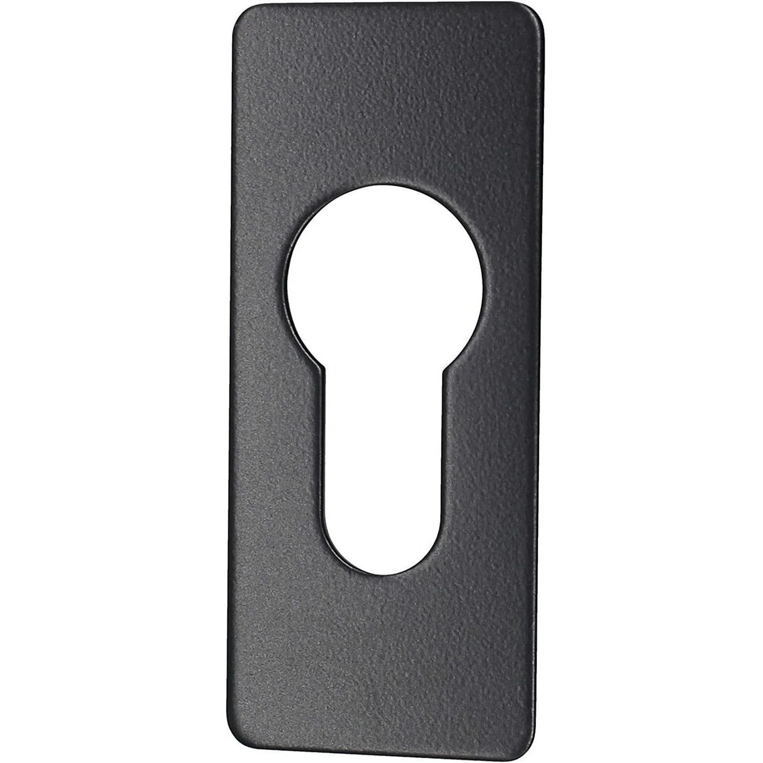 Repair Escutcheon Key Hole Cover Plate Euro Profile Self Adhesive Fix - Black - 28mm