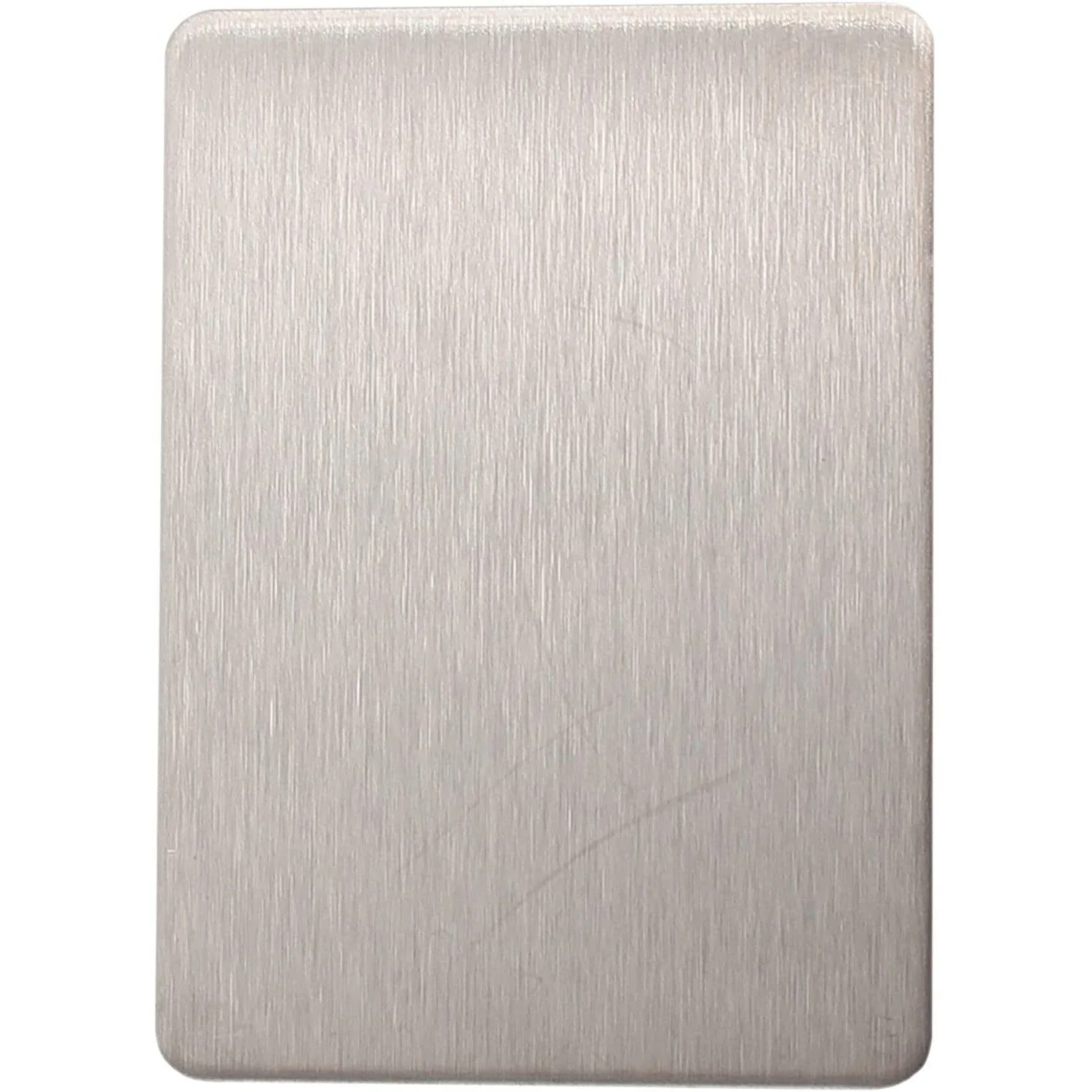 Repair Escutcheon - Blank - 65x47x1.2mm - Satin Stainless