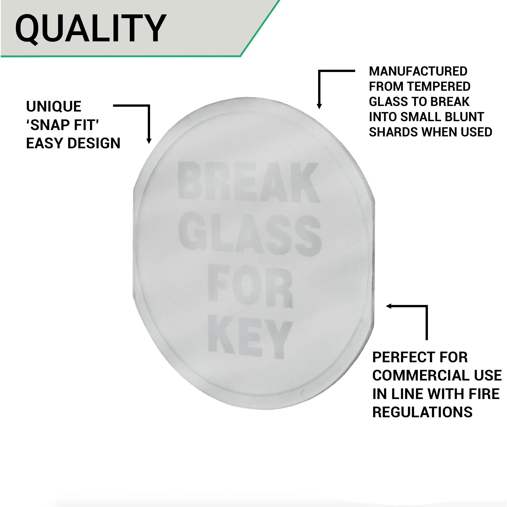 Replacement Plastic Screen For Break Glass Key Box - Image 5
