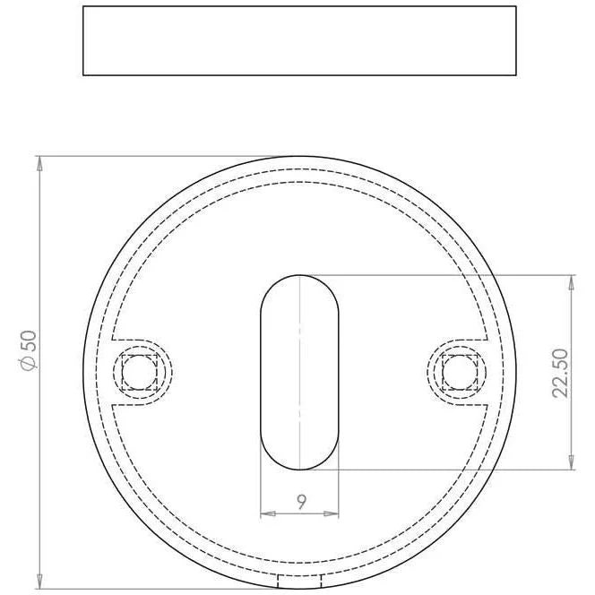 Return To Door Lever on Rose - 19 x 52mm - Satin Aluminium - 19mm 3 Lever Lock Pack - Image 3