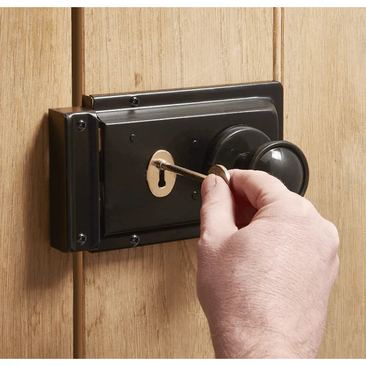 Rim Sashlock Fluted - 150mm - Black - Image 3
