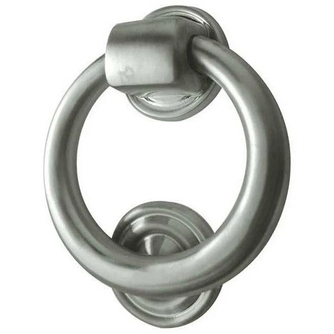 Ring Door Knocker - 105mm - Satin Chrome