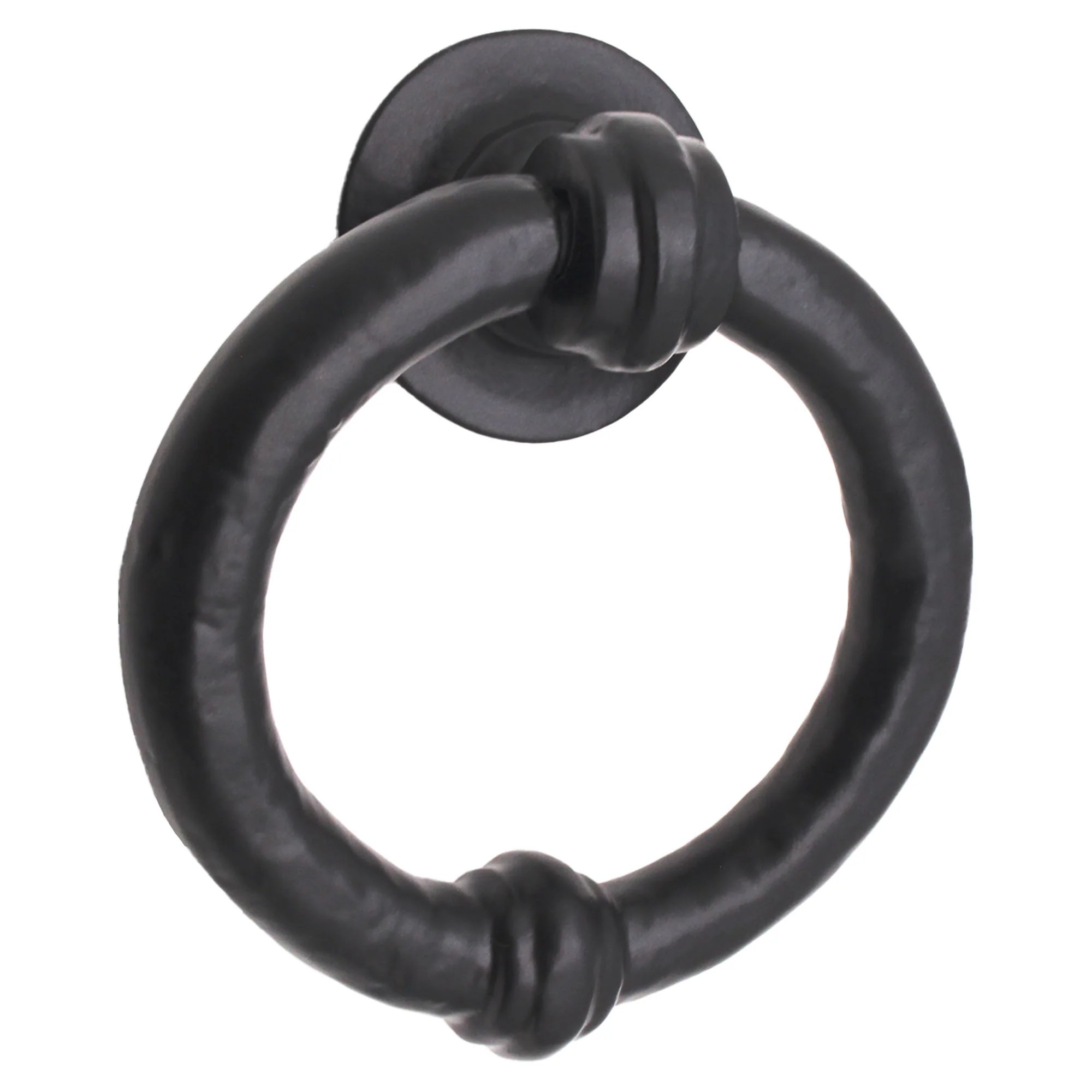 Ring Door Knocker - 100mm - Black Antique Iron