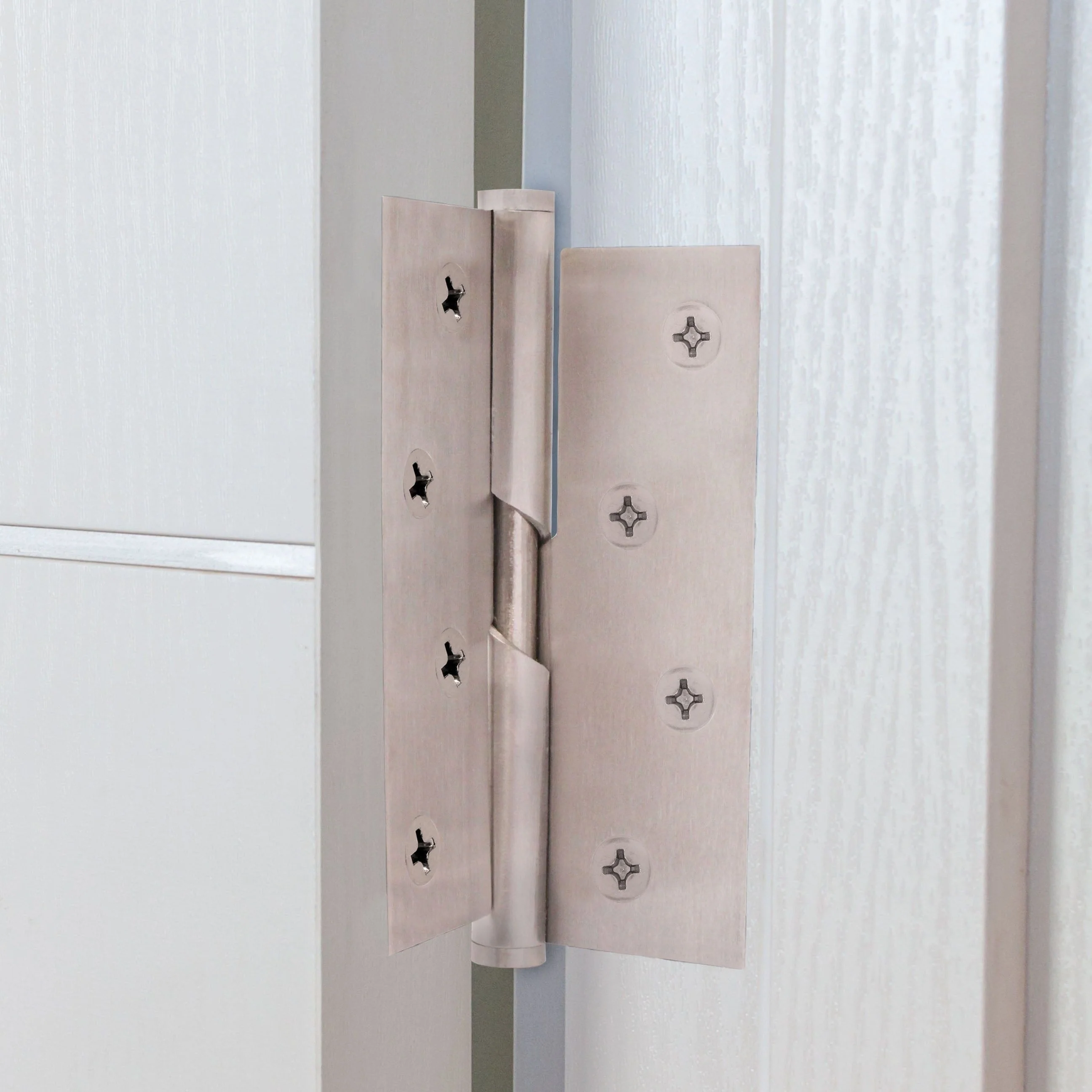 Rising Hinges 4" Stainless Steel - Right Hung Open Away - 102x76x2mm - Satin - Pair - Including Screws - Image 7