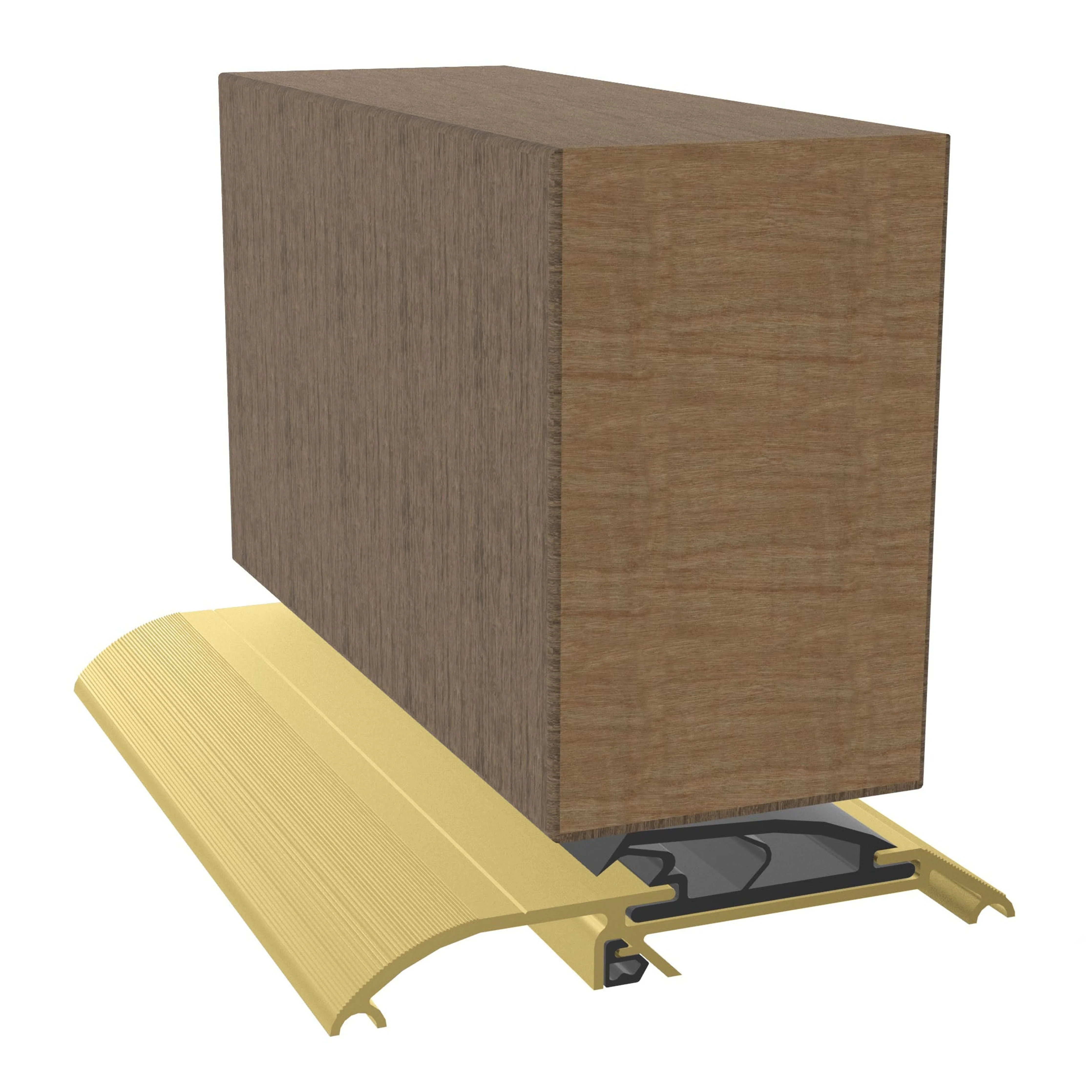 Roll Over Door Threshold Seal - Inward and Outward Opening - 914mm - Gold - Image 6