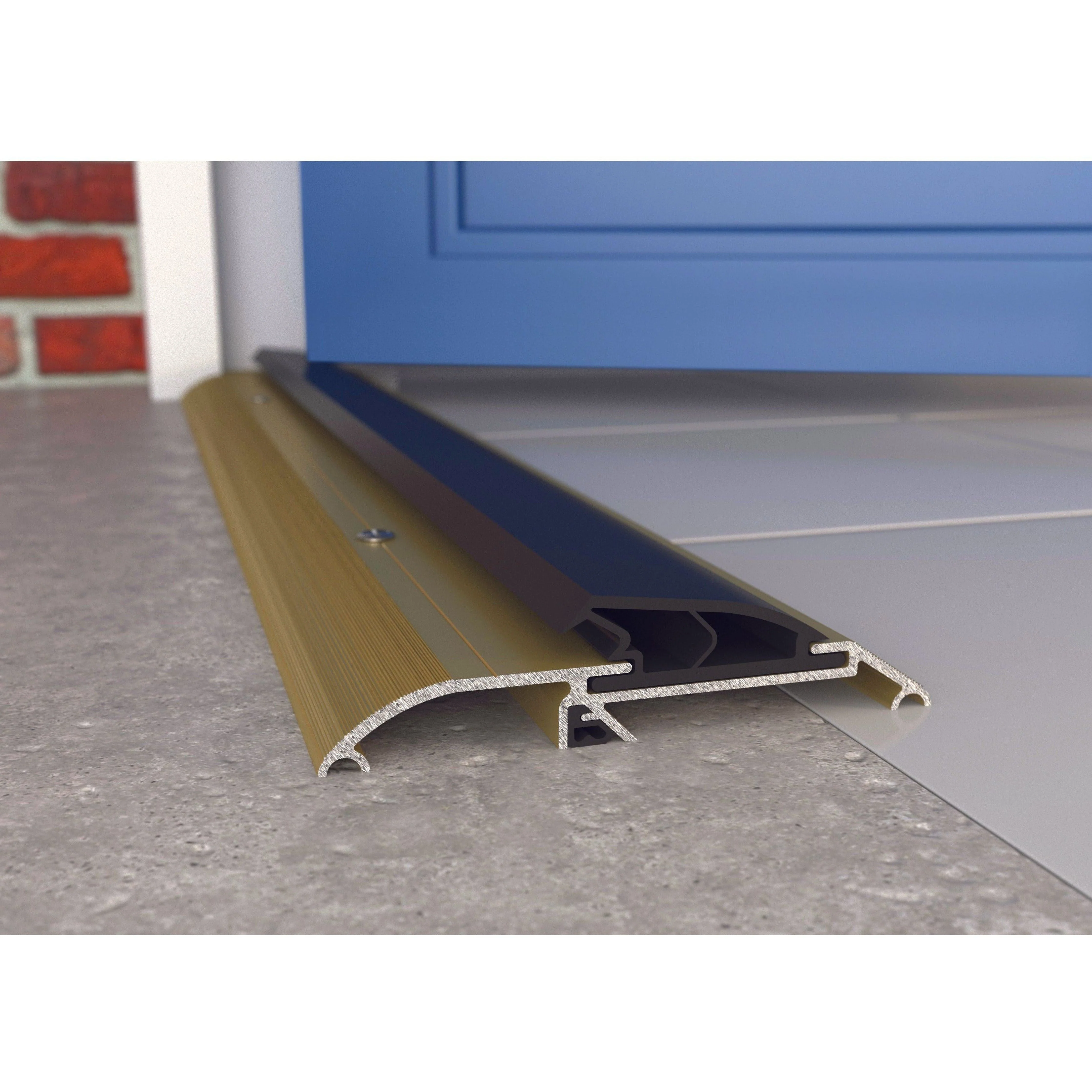 Roll Over Door Threshold Seal - Inward and Outward Opening - 914mm - Gold - Image 7