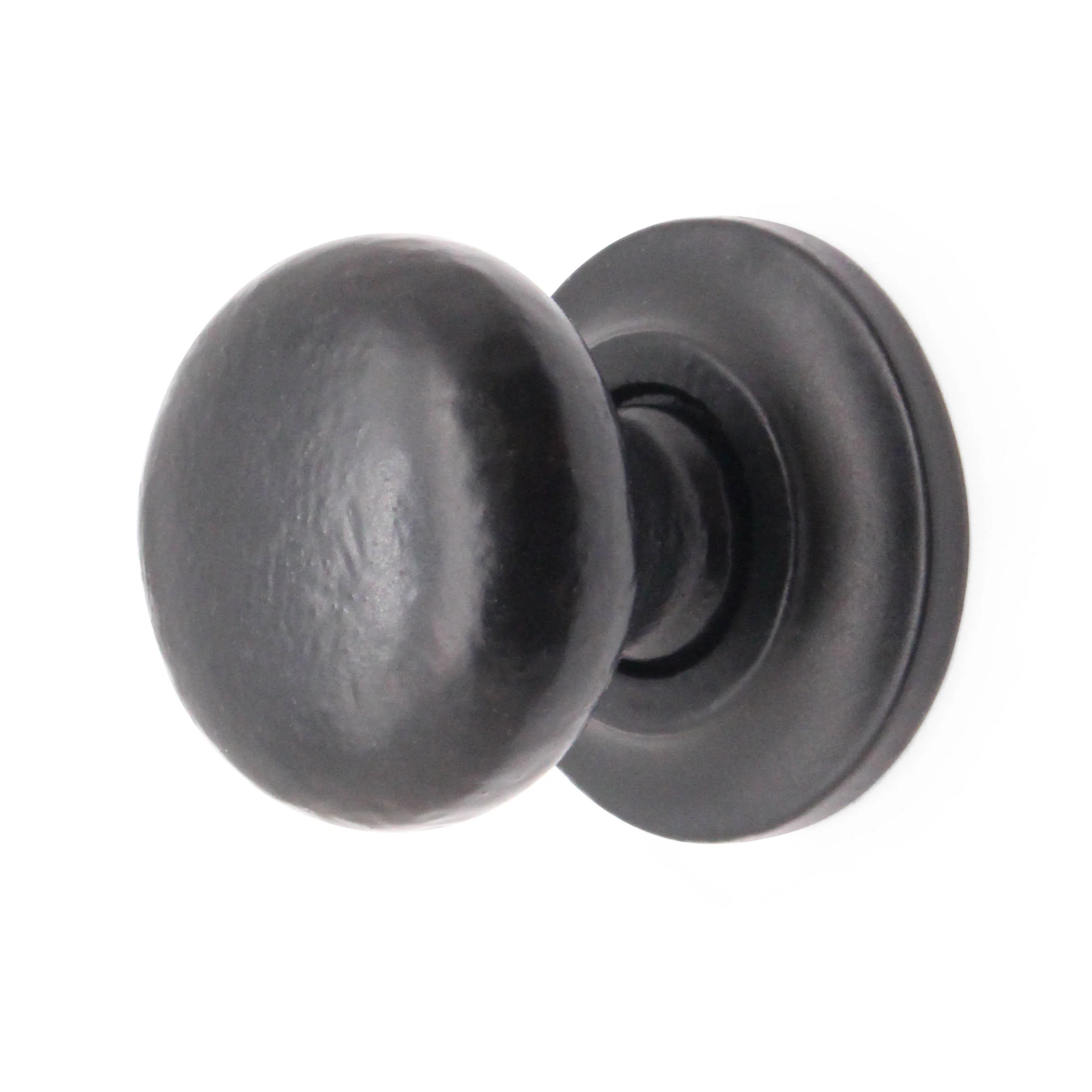 Round Cupboard Knob - 25mm - Black Antique Iron