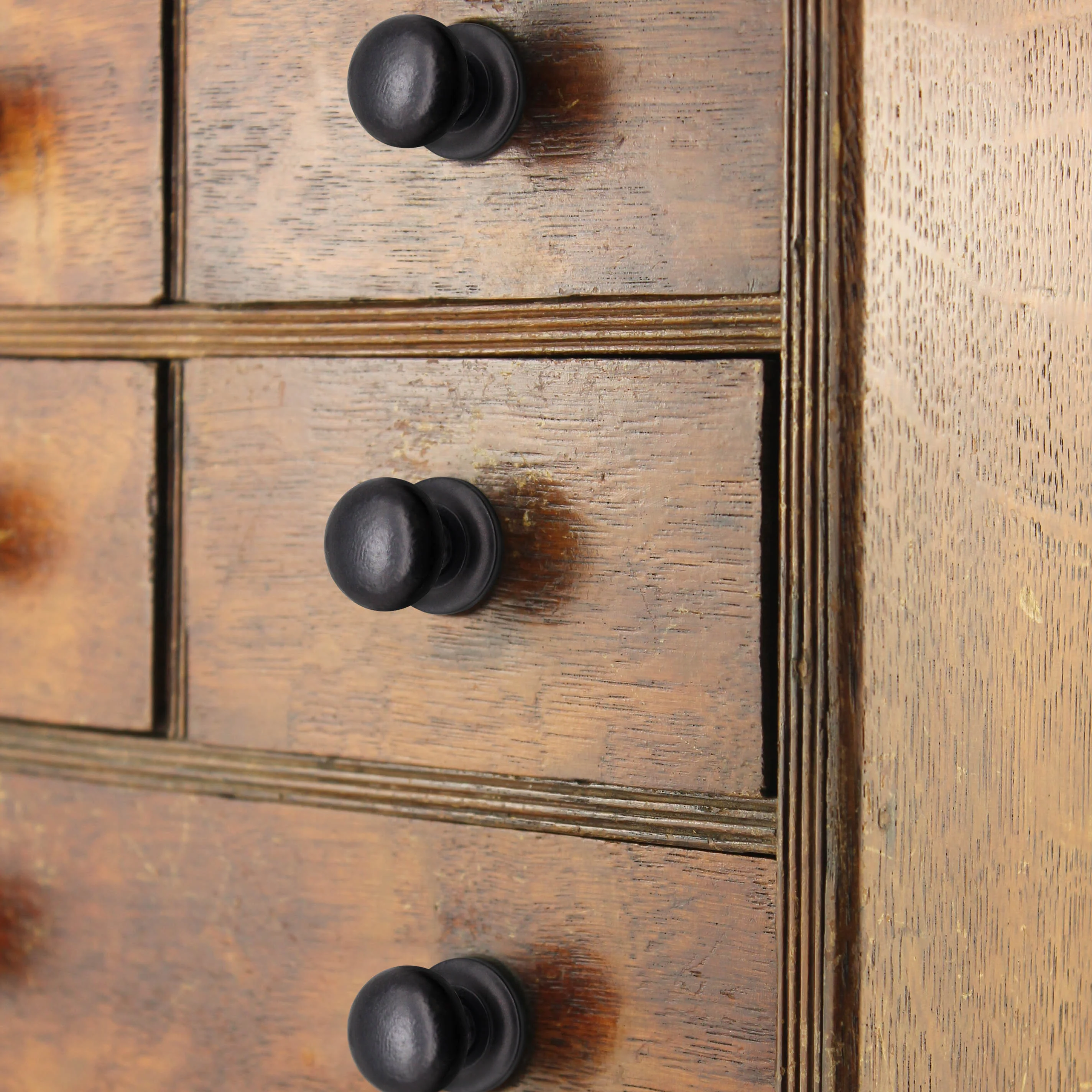 Round Cupboard Knob - 25mm - Black Antique Iron - Image 6