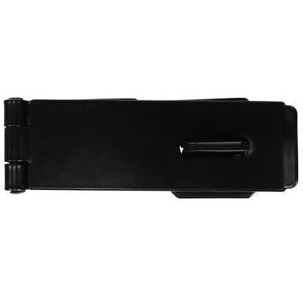 Safety Pattern Hasp & Staple - 6 inch - Black