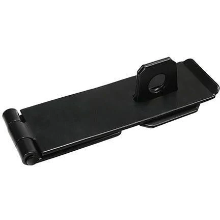 Safety Pattern Hasp & Staple - 6 inch - Black - Image 3