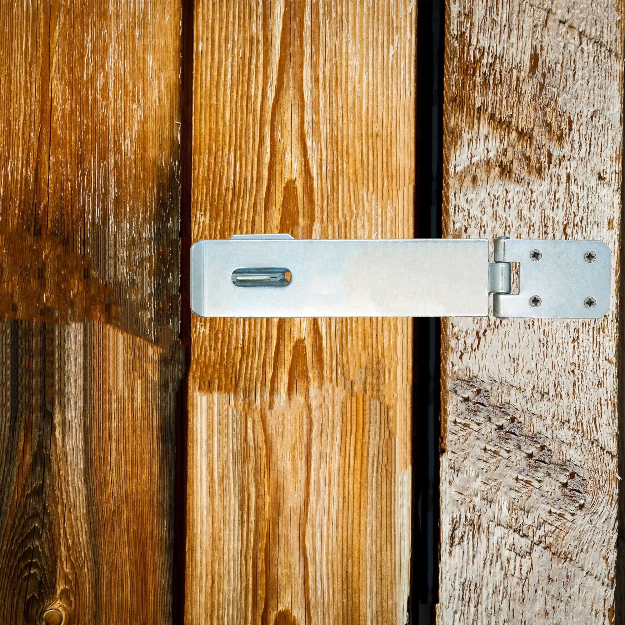 Safety Pattern Hasp & Staple - 6 inch - Zinc - Image 6