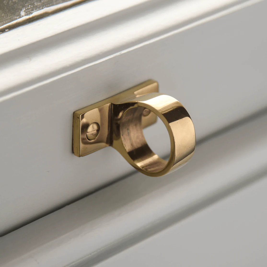 Sash Ring Eye Lift Polished Brass 45mm - Image 3