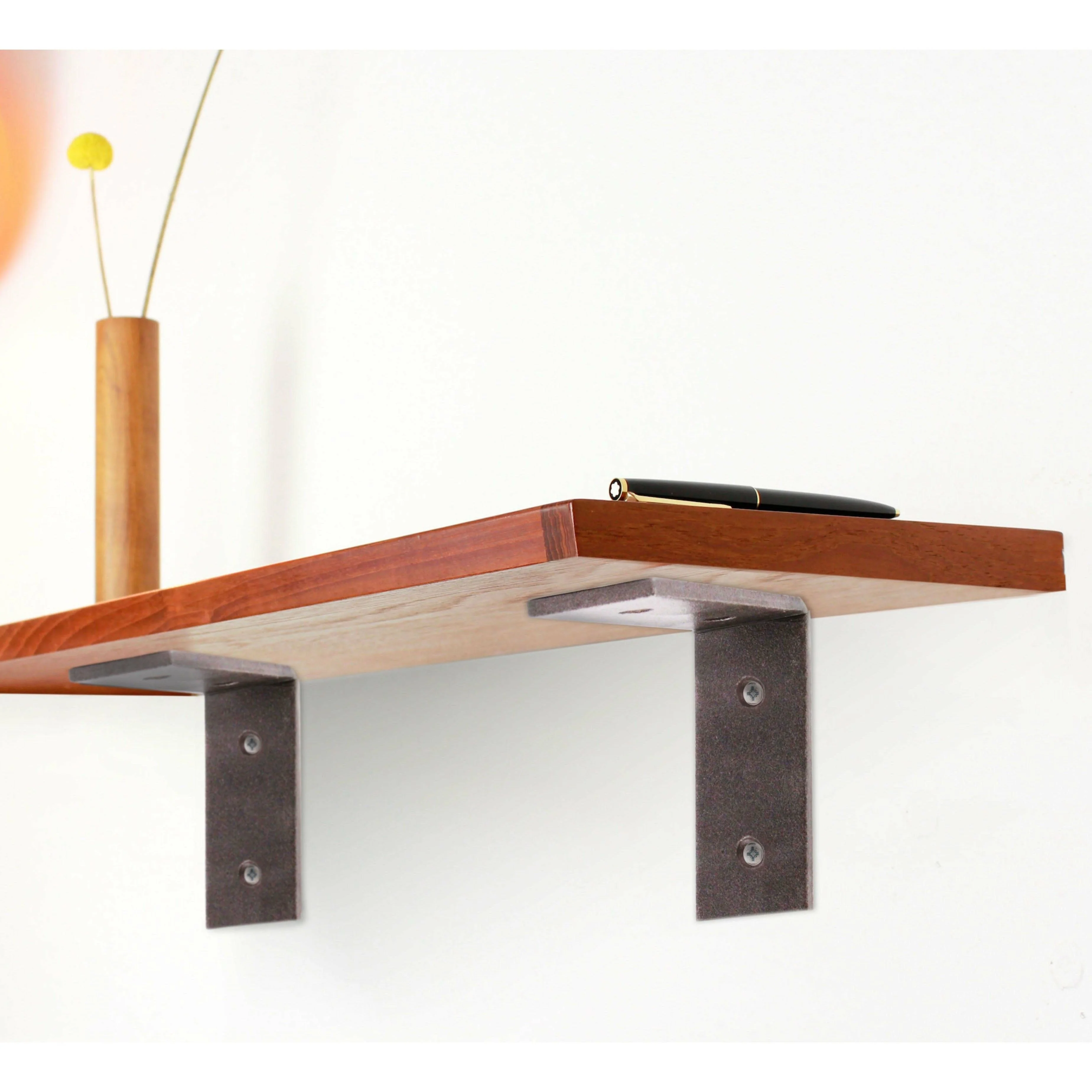Scaffold Board Shelf Brackets 300mm PAIR Heavy Duty Rustic Wall Mounted Supports - Image 6