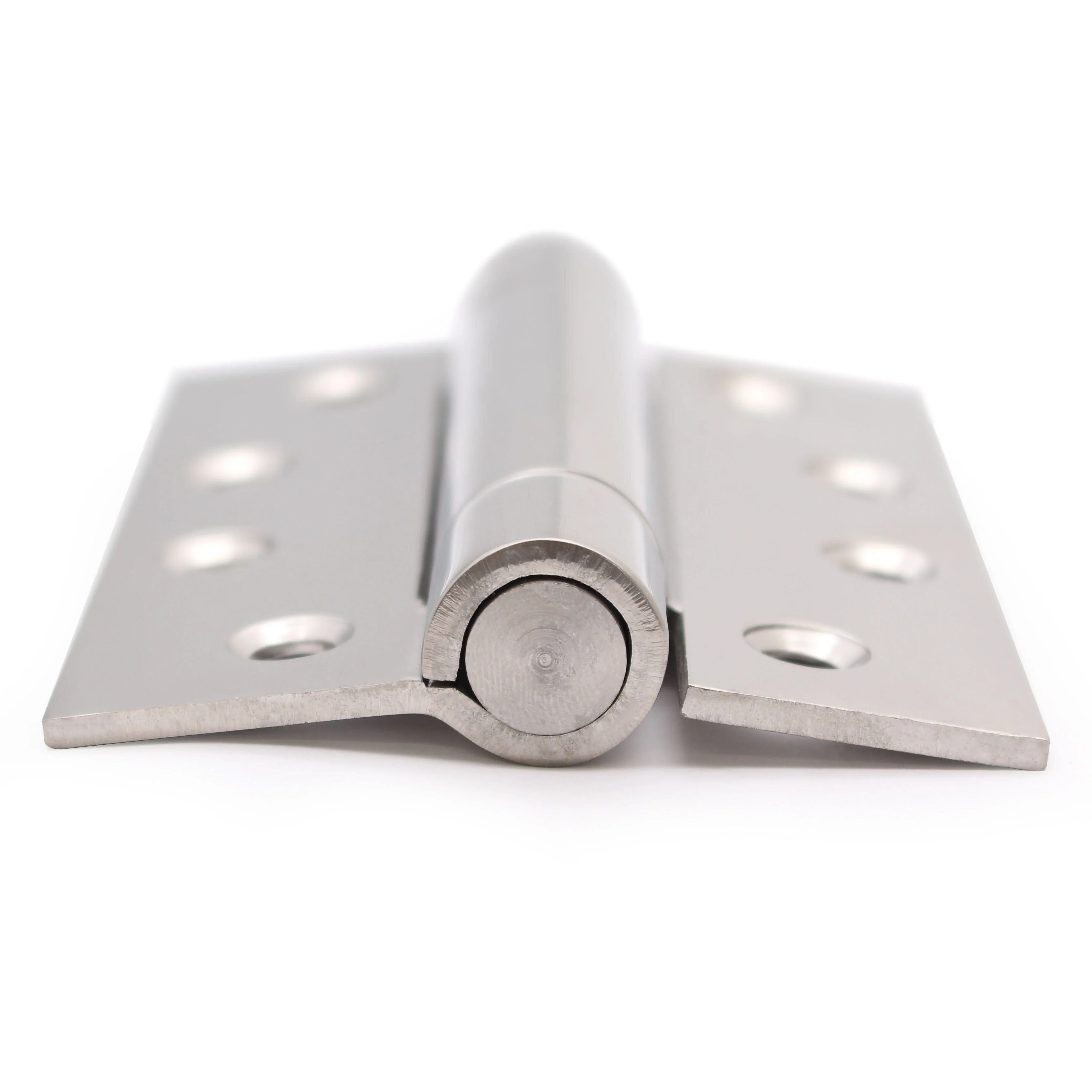 Single Action Spring Hinges 4" Stainless Steel - 102x76x3mm - Polished - Pair - Including Screws - Image 5