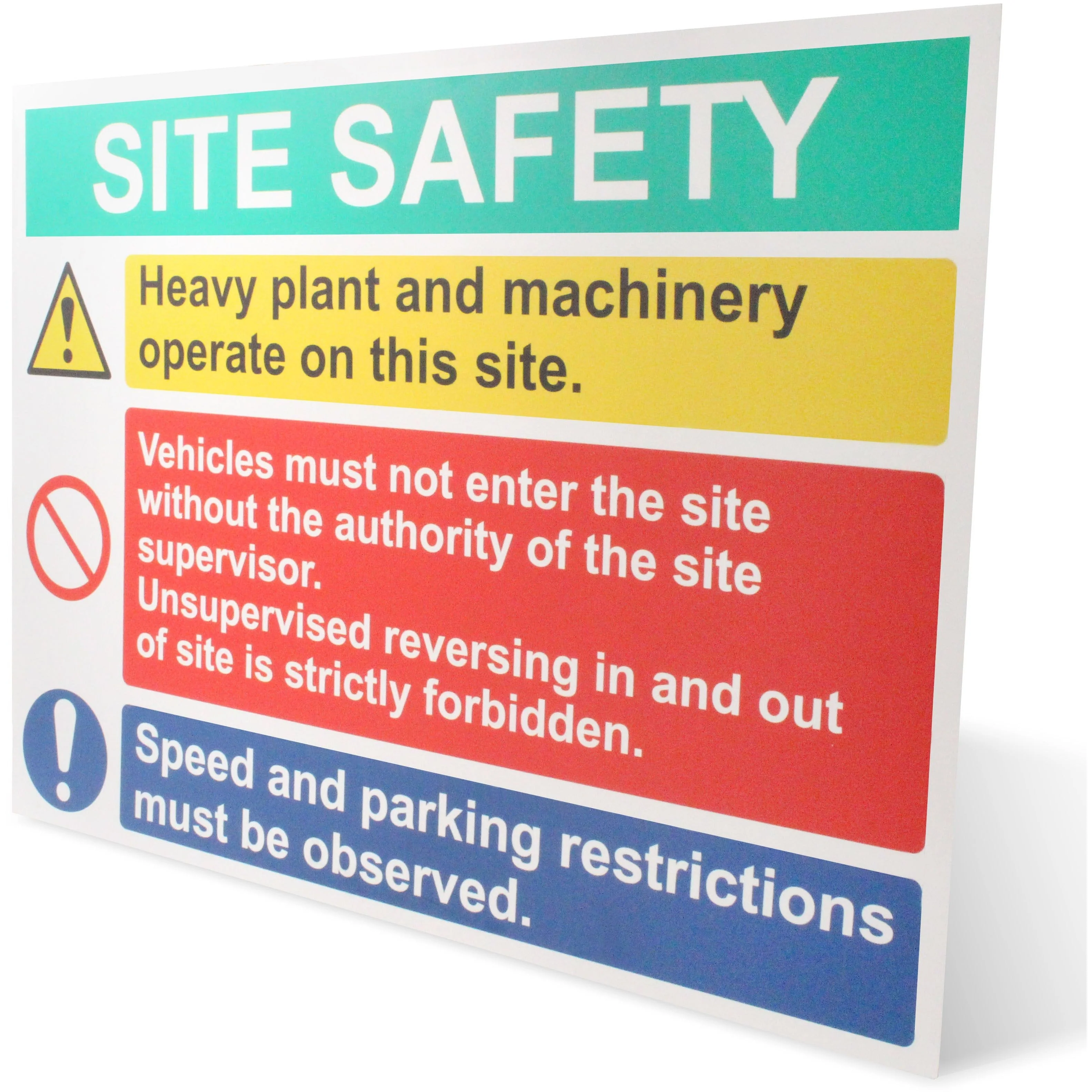 Site Safety Sign 800x600mm Foamex Screw or Tie Fixed - Image 6