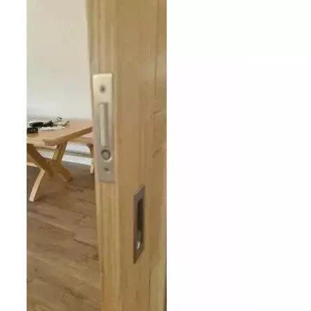 Sliding Door Auto Push Button Edge Finger Pull - Un-Lacquered Polished Brass - Image 6