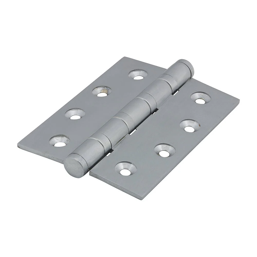 Solid Brass Performance Ball Race Hinge - 102 x 76mm - Satin Chrome
