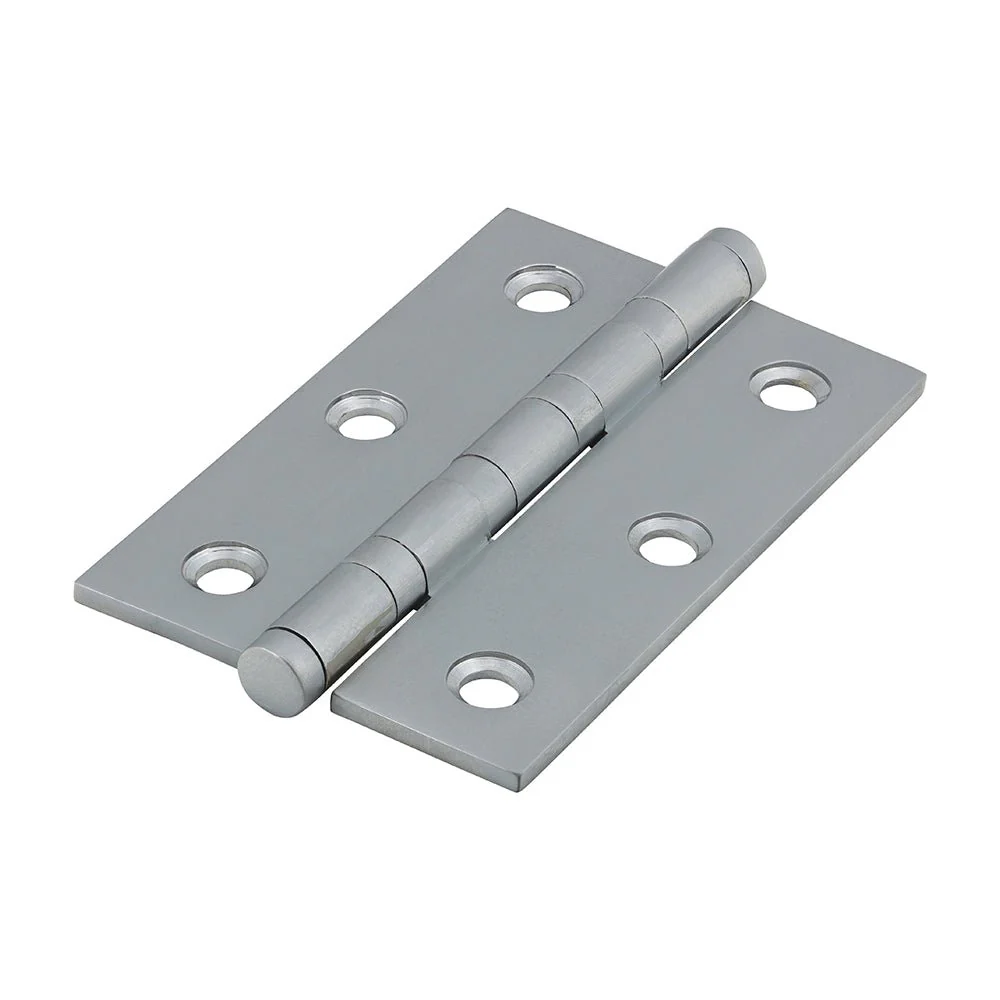 Solid Brass Performance Ball Race Hinge - 76 x 50mm - Satin Chrome