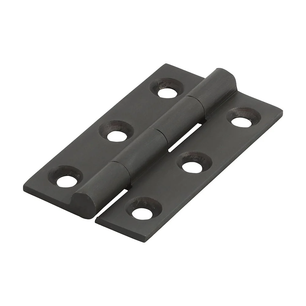 Solid Brass Solid Drawn Hinge - 50 x 28mm - Bronze