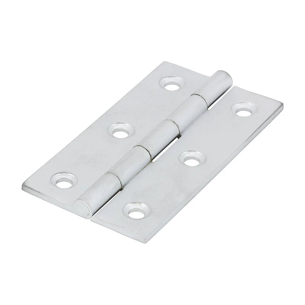 Solid Brass Solid Drawn Hinge - 64 x 35mm - Satin Chrome
