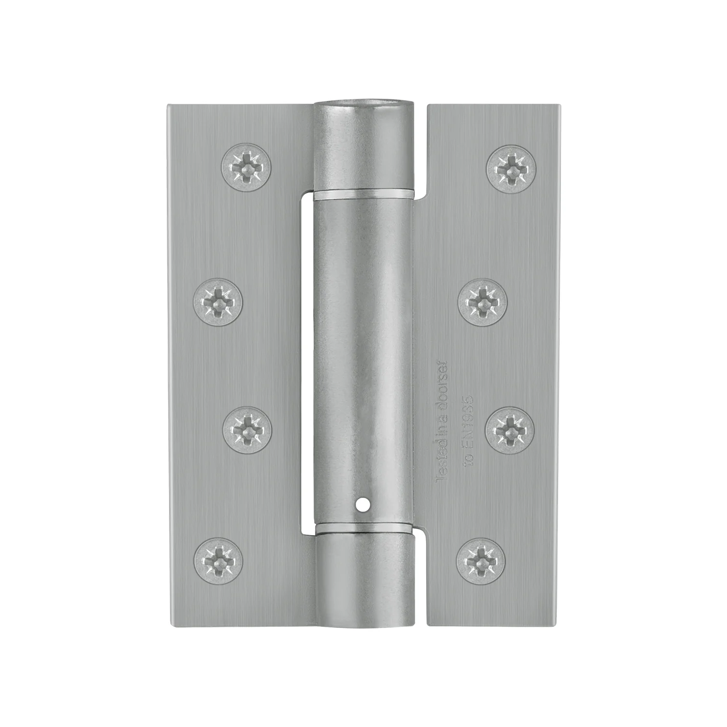 Spring Hinges Single Action Fire Door Pack 3 Self Closing - 102x76x2.7mm - Satin Chrome - Pack of 3 - Image 3