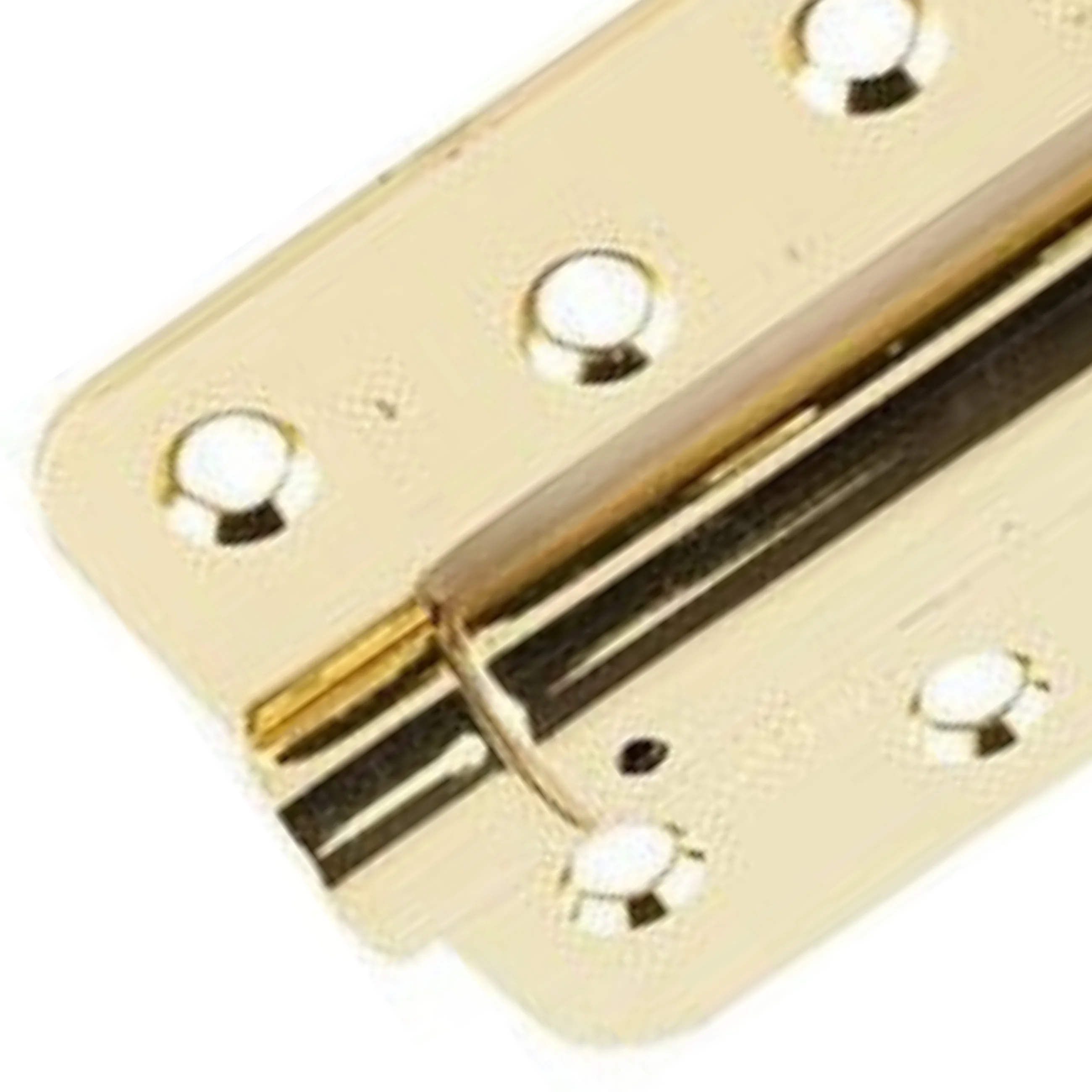 Spring Hinges Single Action Fire Door Pack 3 Self Closing - RADIUS CORNERS - 102x76x2.7mm - Brass Plated - Pack of 3 - Image 4