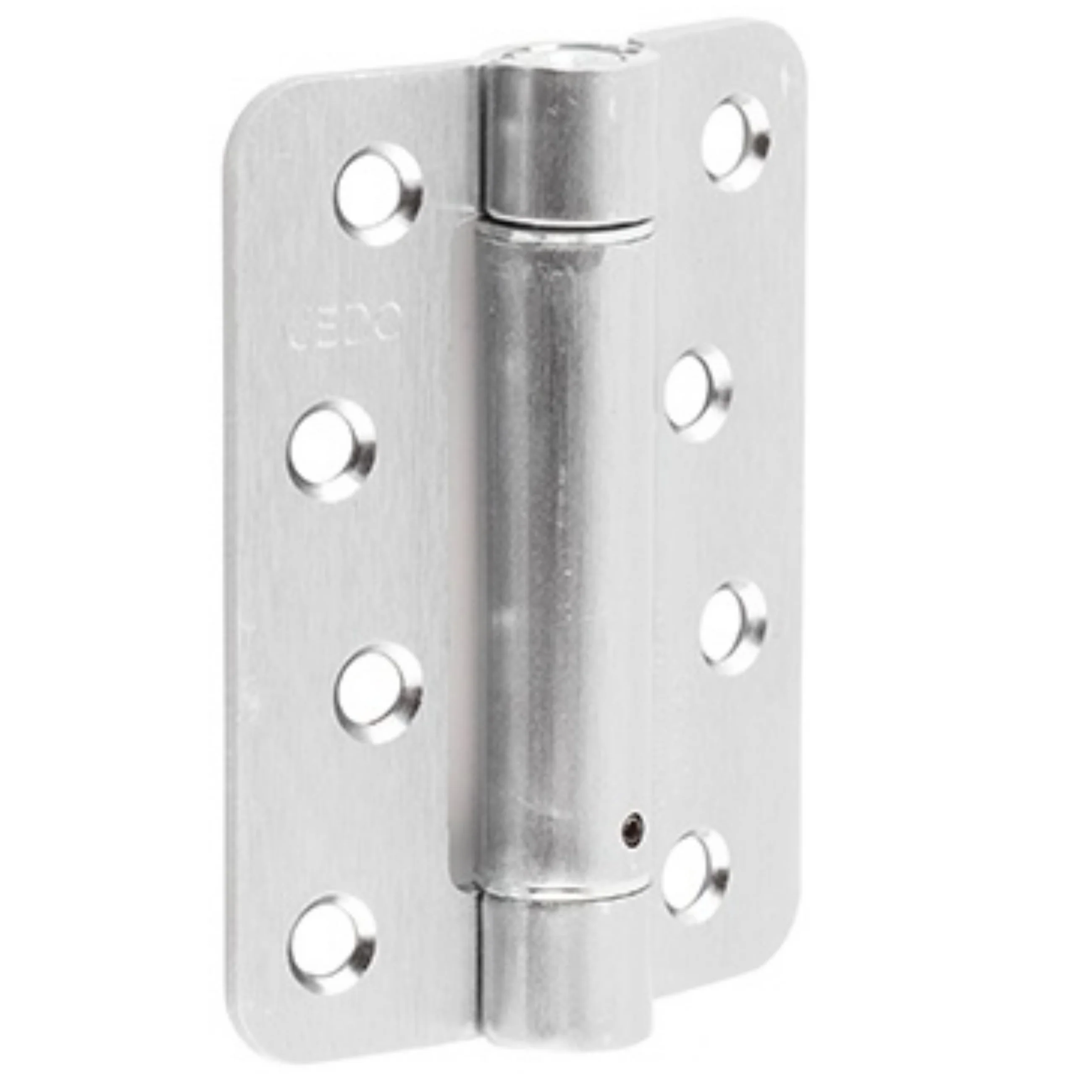 Spring Hinges Single Action Fire Door Pack 3 Self Closing - RADIUS CORNERS - 102x76x2.7mm - Satin Chrome - Pack of 3 - Image 2