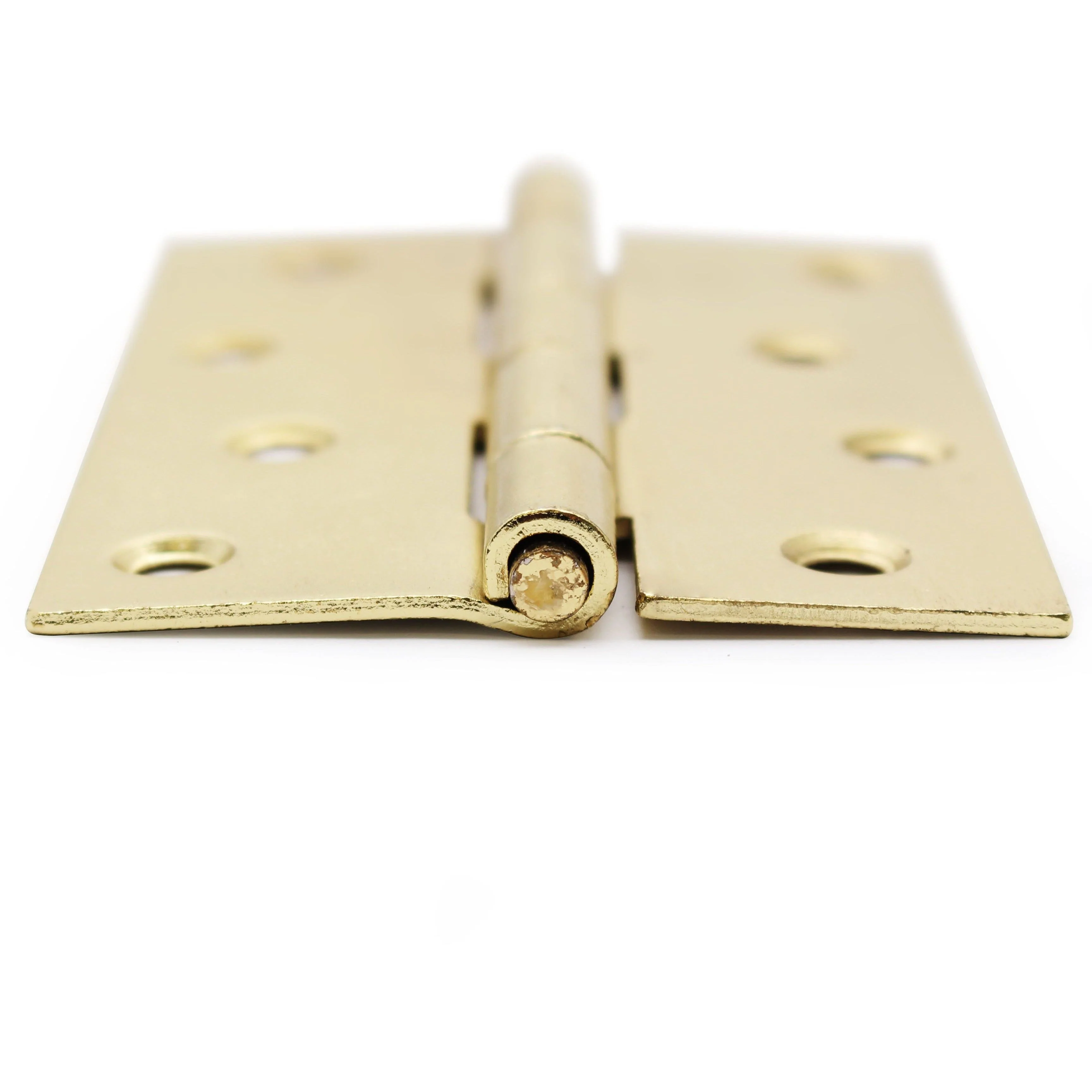 Steel Butt Hinges 1840 Loose Pin Pattern - 102x76x2mm - Brass Plated - Pair - EXCLUDING Screws - Image 8