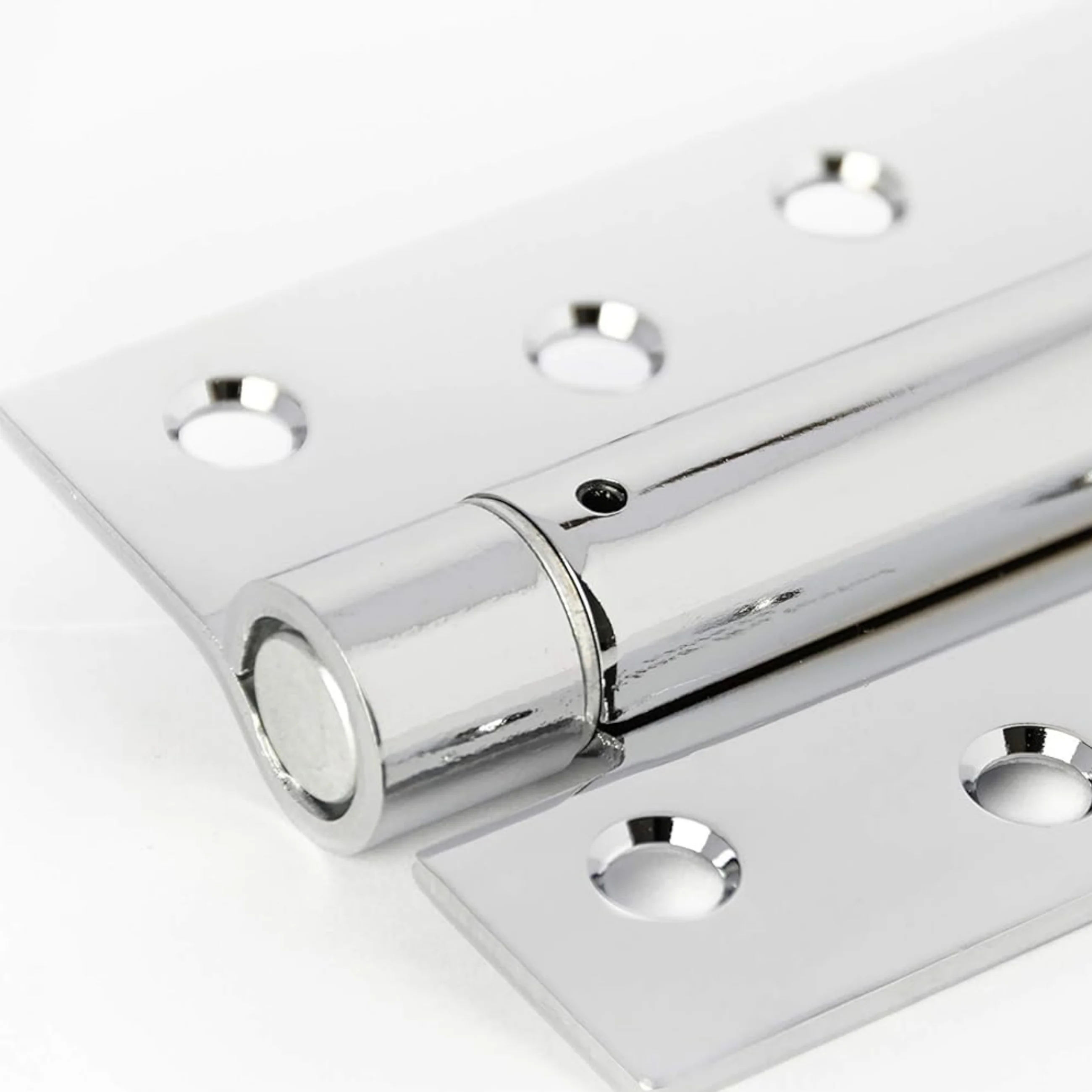 Spring Hinges Single Action Fire Door Pack 3 Self Closing - 102x76x2.7mm - Polished Chrome - Pack of 3 - Image 4