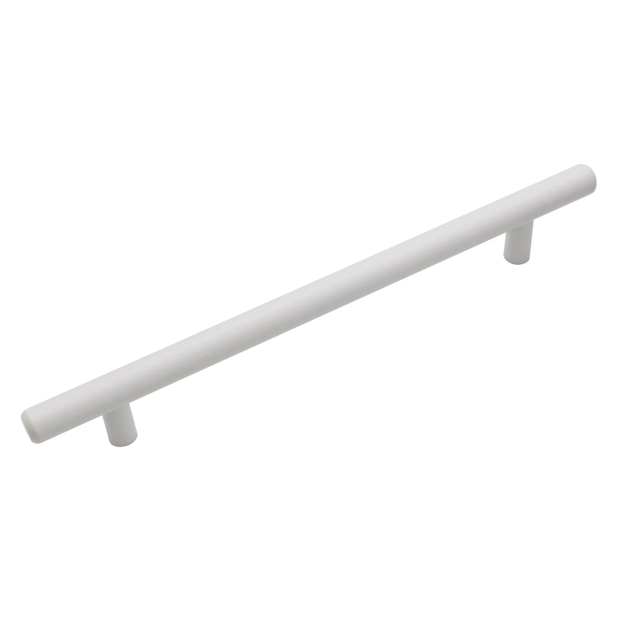 T-Bar Cupboard Dee Handle 156x12mm 96mm Centres Matt White