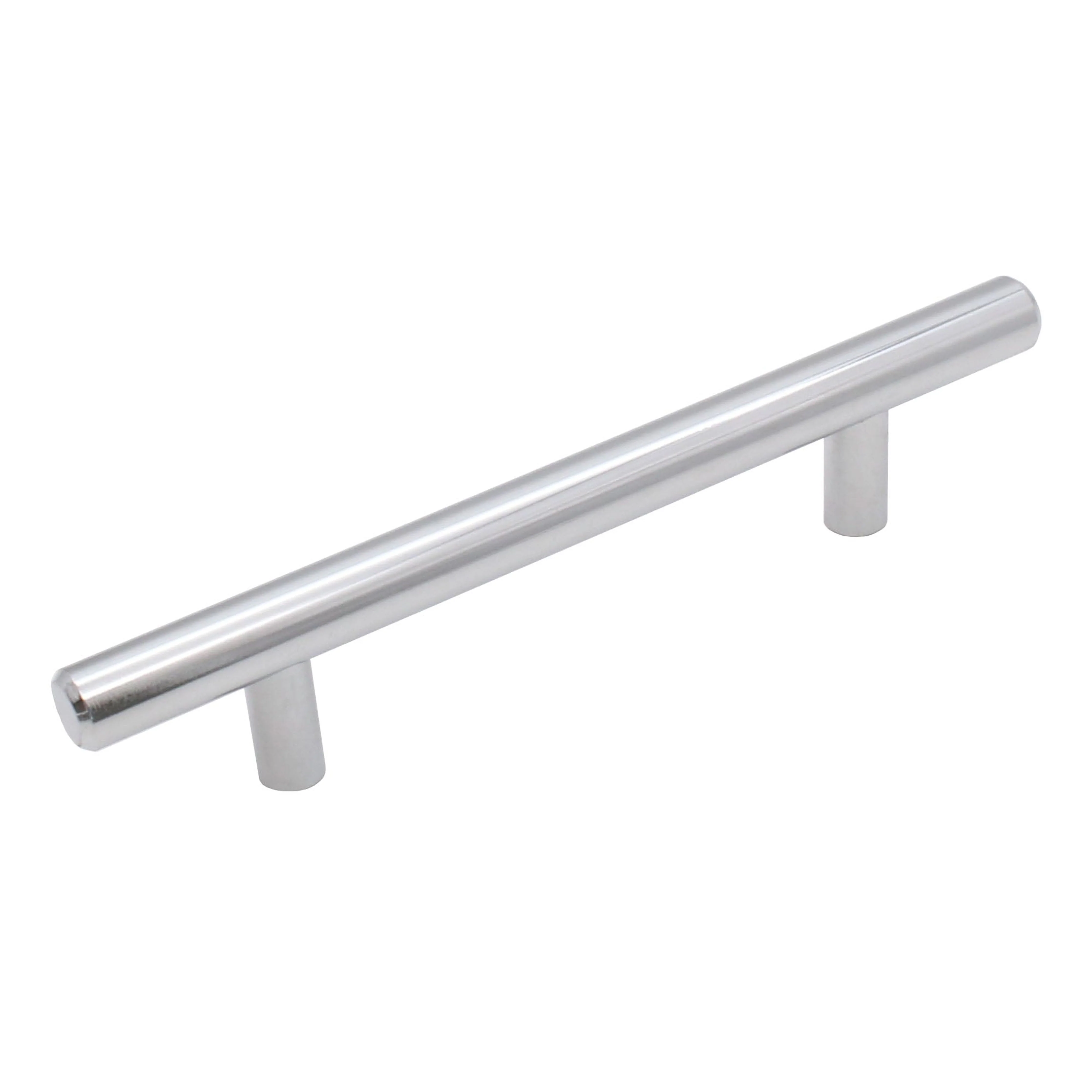 T-Bar Cupboard Dee Handle 156x12mm 96mm Centres Polished Chrome