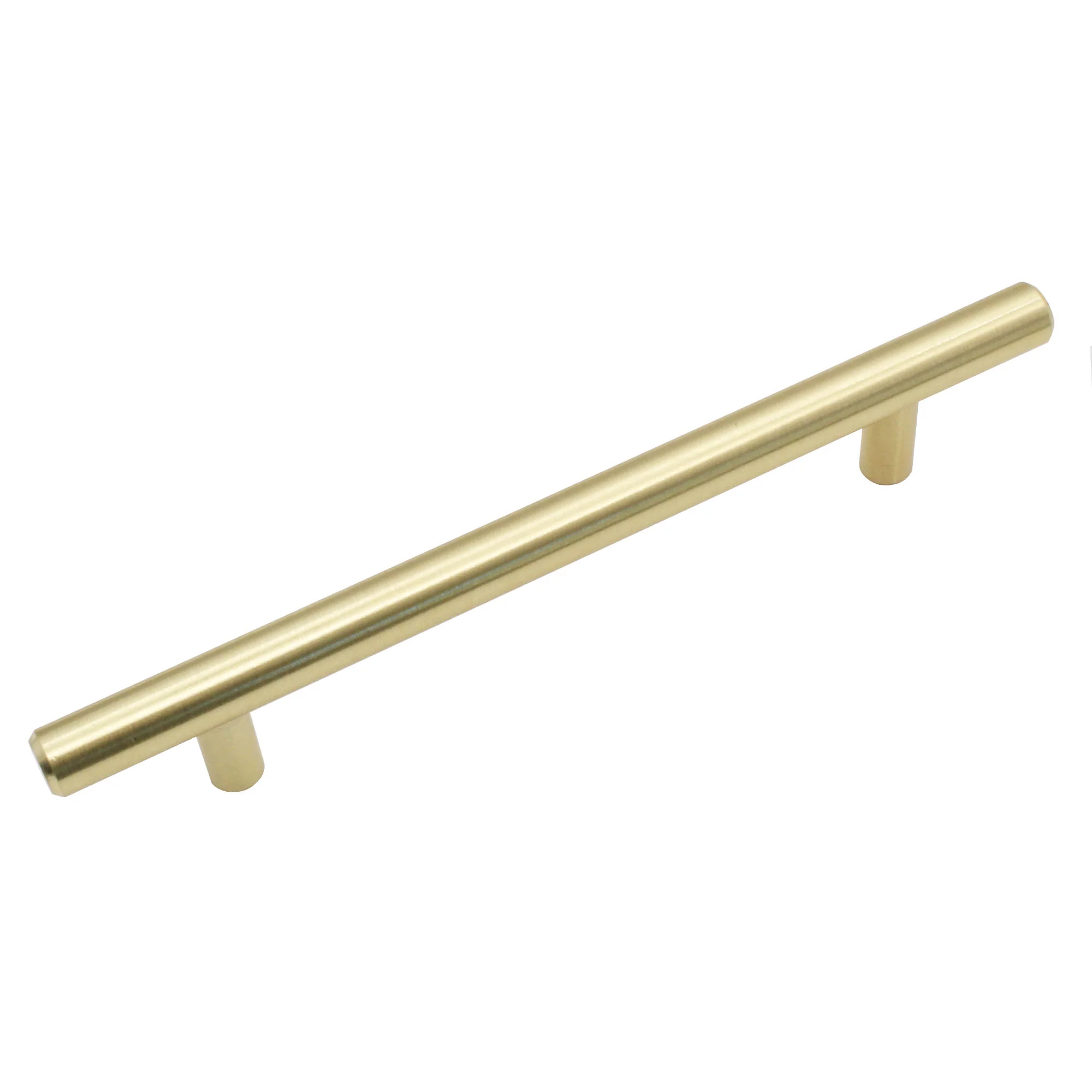 T-Bar Cupboard Dee Handle 284x12mm 224mm Centres Brushed Gold