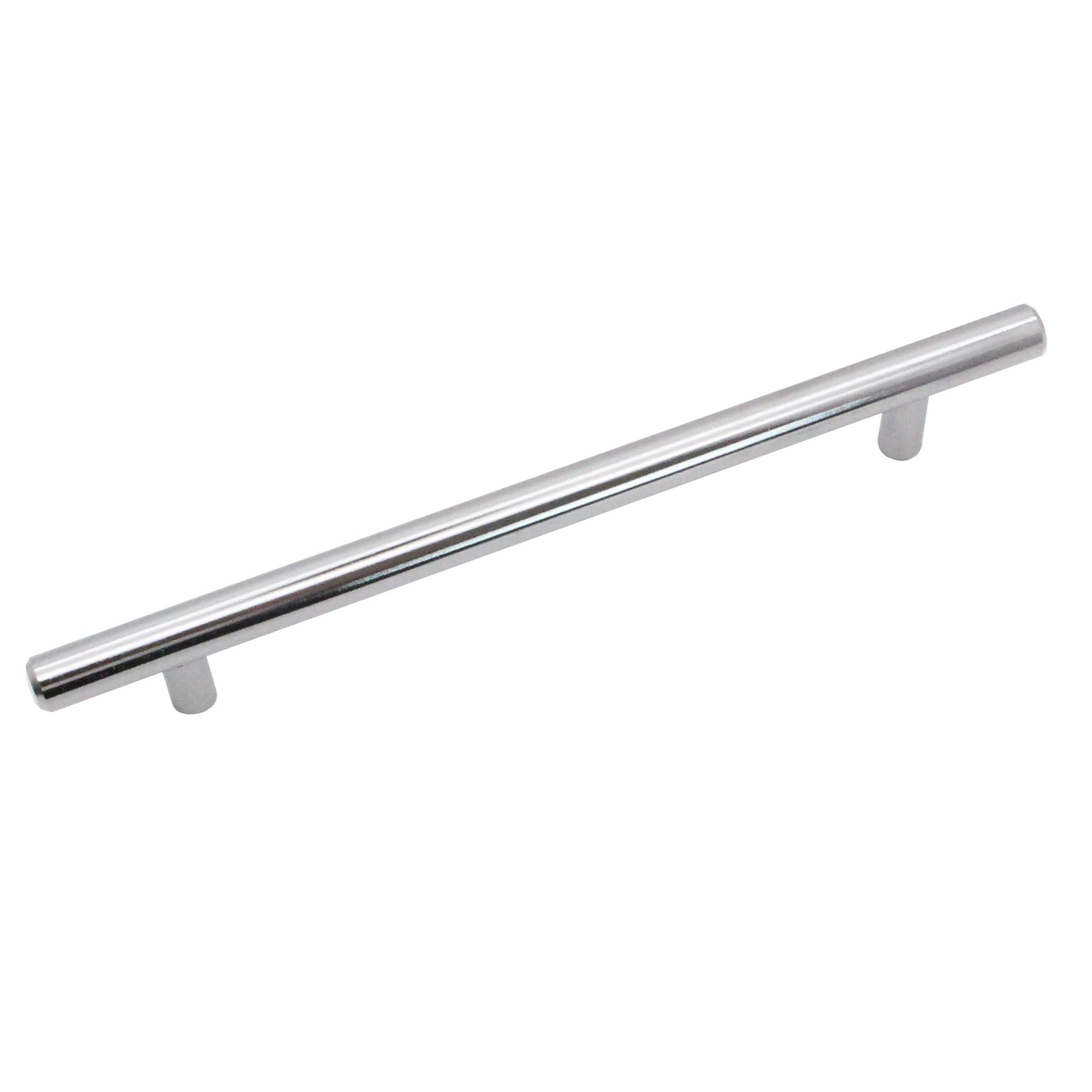 T-Bar Cupboard Dee Handle 284x12mm 224mm Centres Polished Chrome