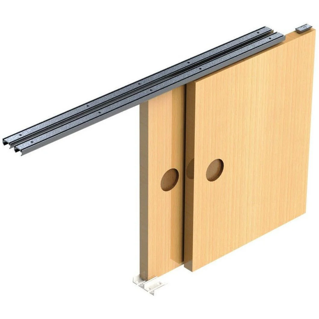 Top Hung Cupboard Sliding Door System To Suit 1.8m Opening - Image 4