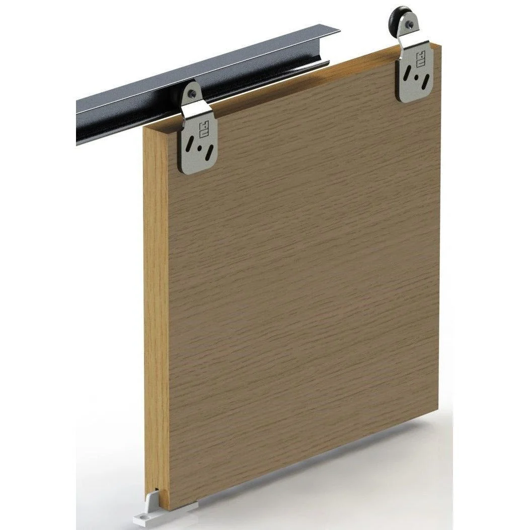 Top Hung Single Wardrobe Sliding Door System To Suit 600mm Opening - Image 5