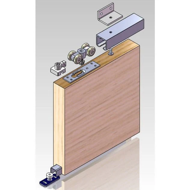 Top Hung Straight Sliding Single Door Kit - Max Weight 50kg - Max Door Width 900mm - 1.8m Track - Image 7