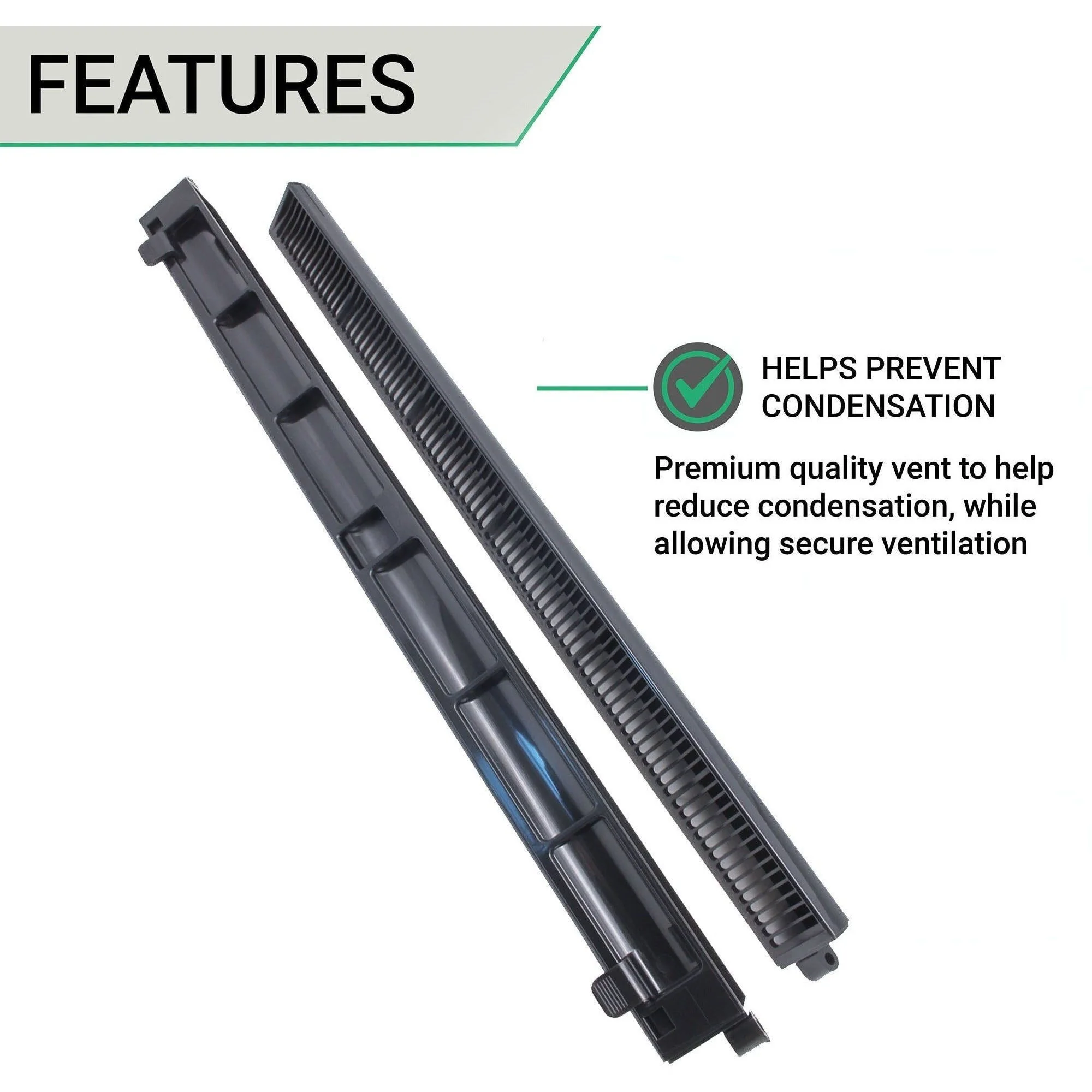Trickle Window Slot Vent Set Inside & Out - 415mm - 4191mm²EA - Anthracite Grey - Pack of 50 - Image 4