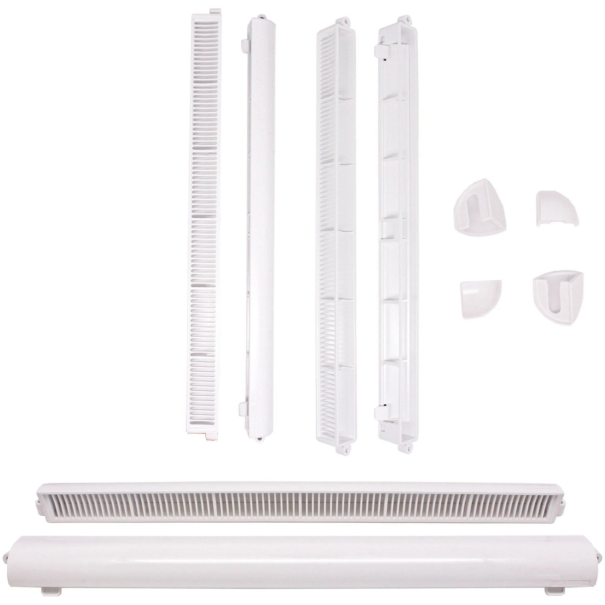 Trickle Window Slot Vent Set Inside & Out - 415mm - 4191mm²EA - White - Image 2