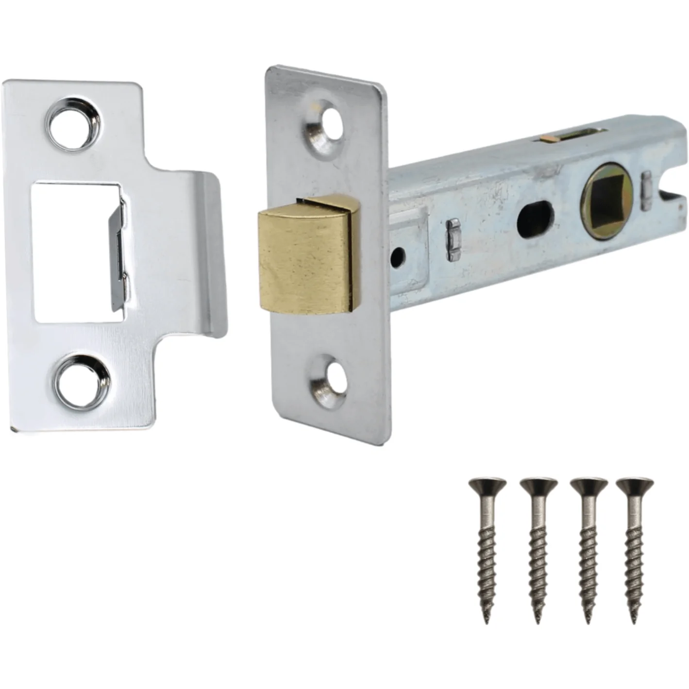 2.5 inch/64mm Economy Tubular Latch - 44m Backset - Chrome