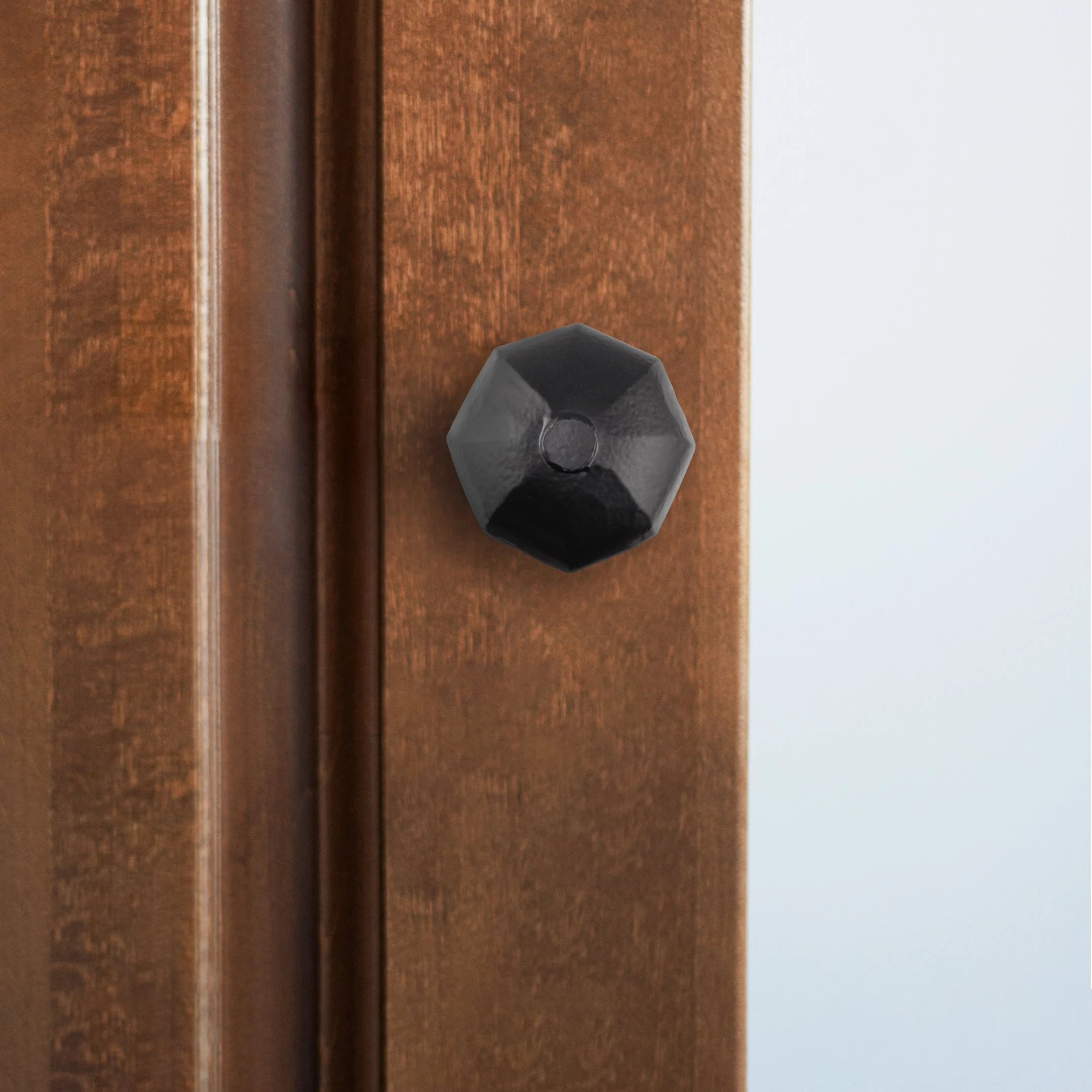 Tudor Black Iron Mortice/Rim Octagonal Door Knob - Image 6