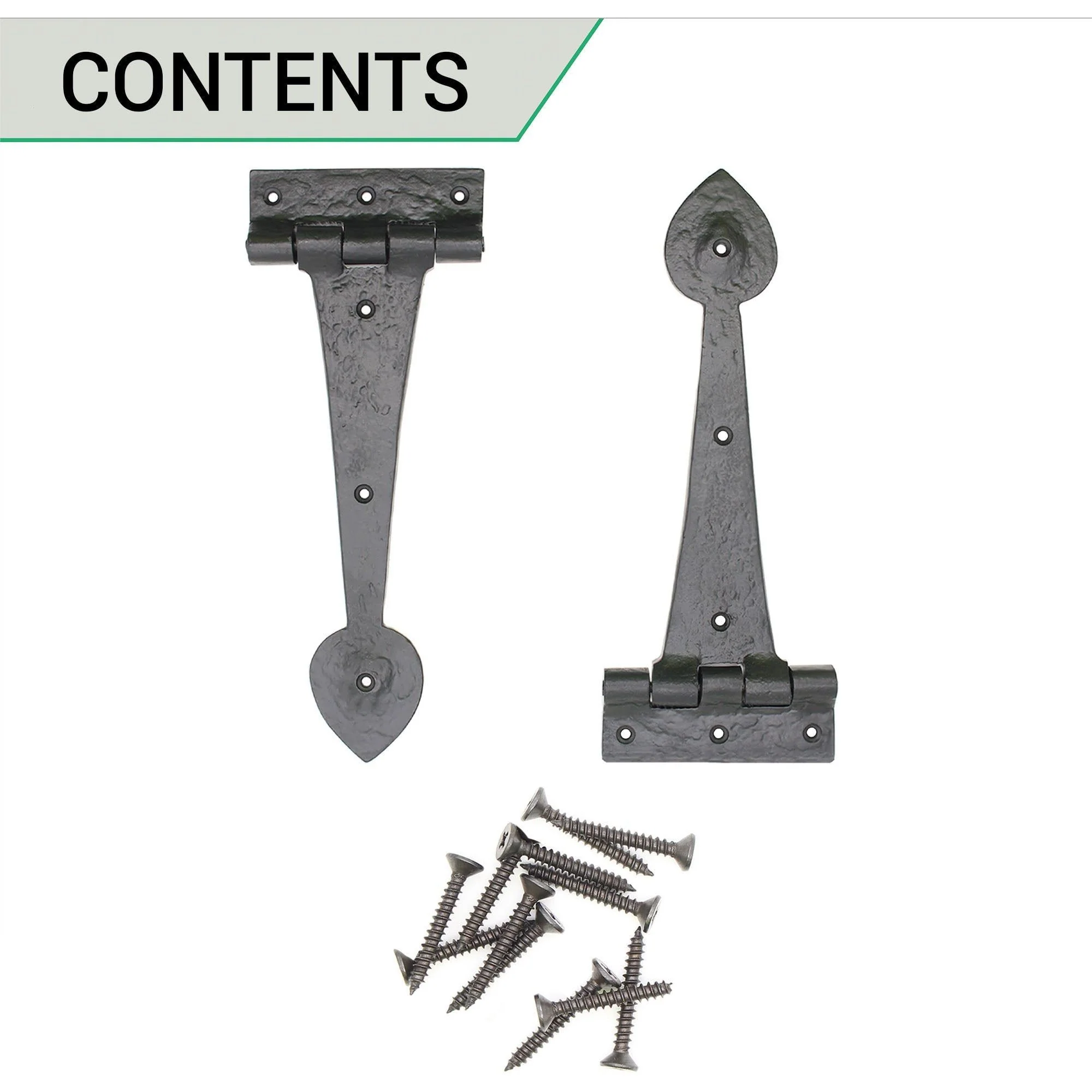 Tudor Plain Hinge - Cast Iron - Image 5