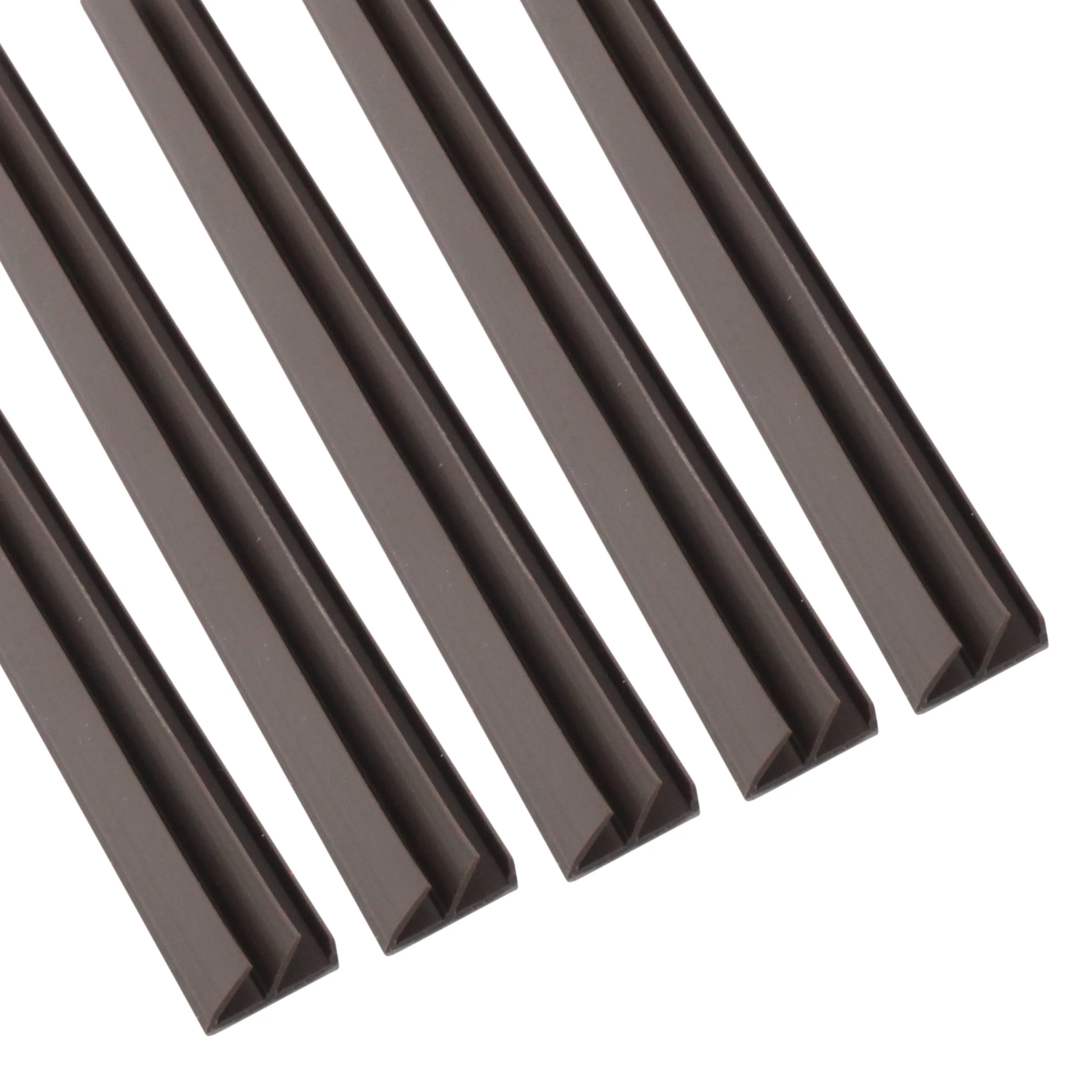 Twin Flipper Self Adhesive Acoustic Seal - 11 x 5mm x 2100mm - Brown - Pack 5