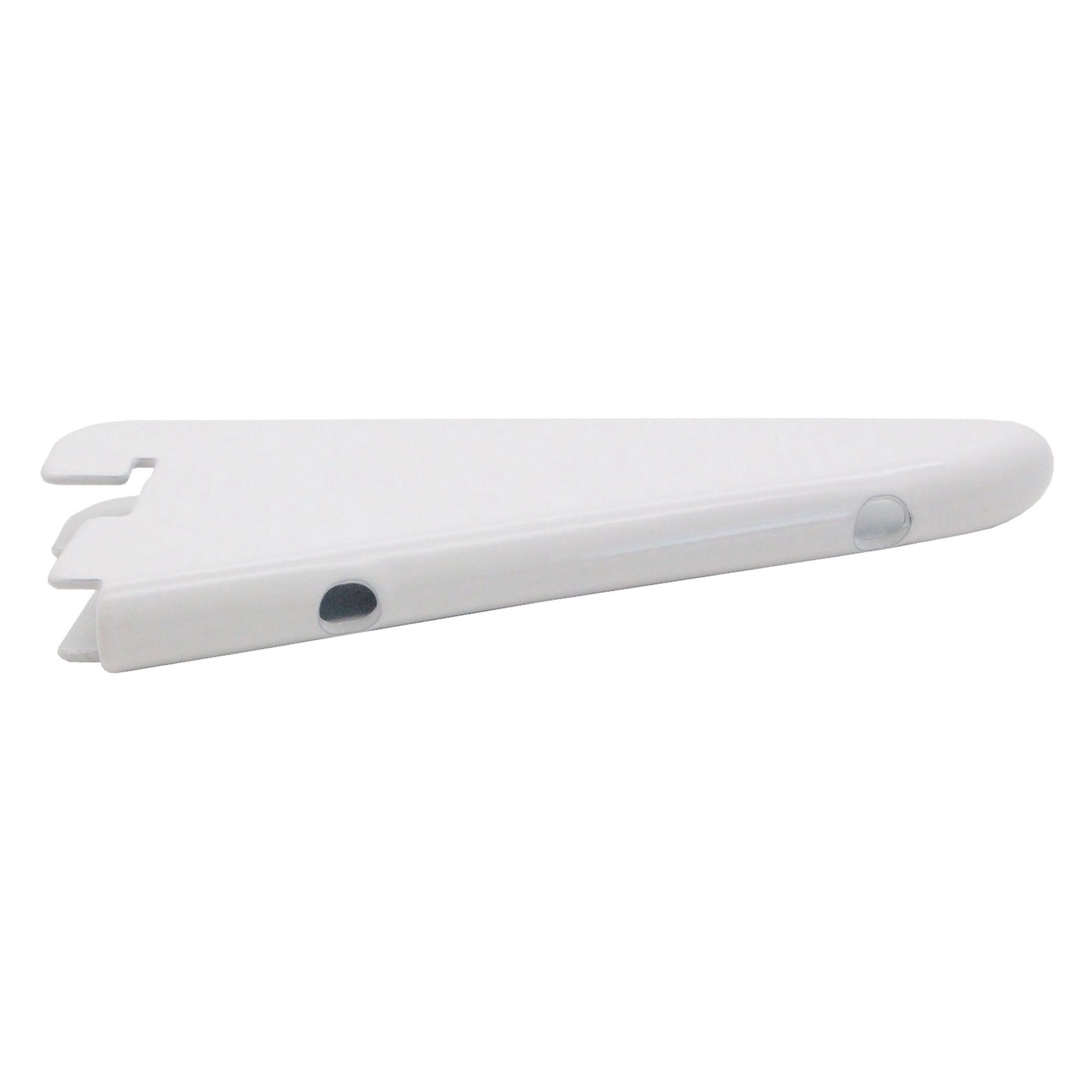 Twin Slot Shelving - Bracket - White - 120mm