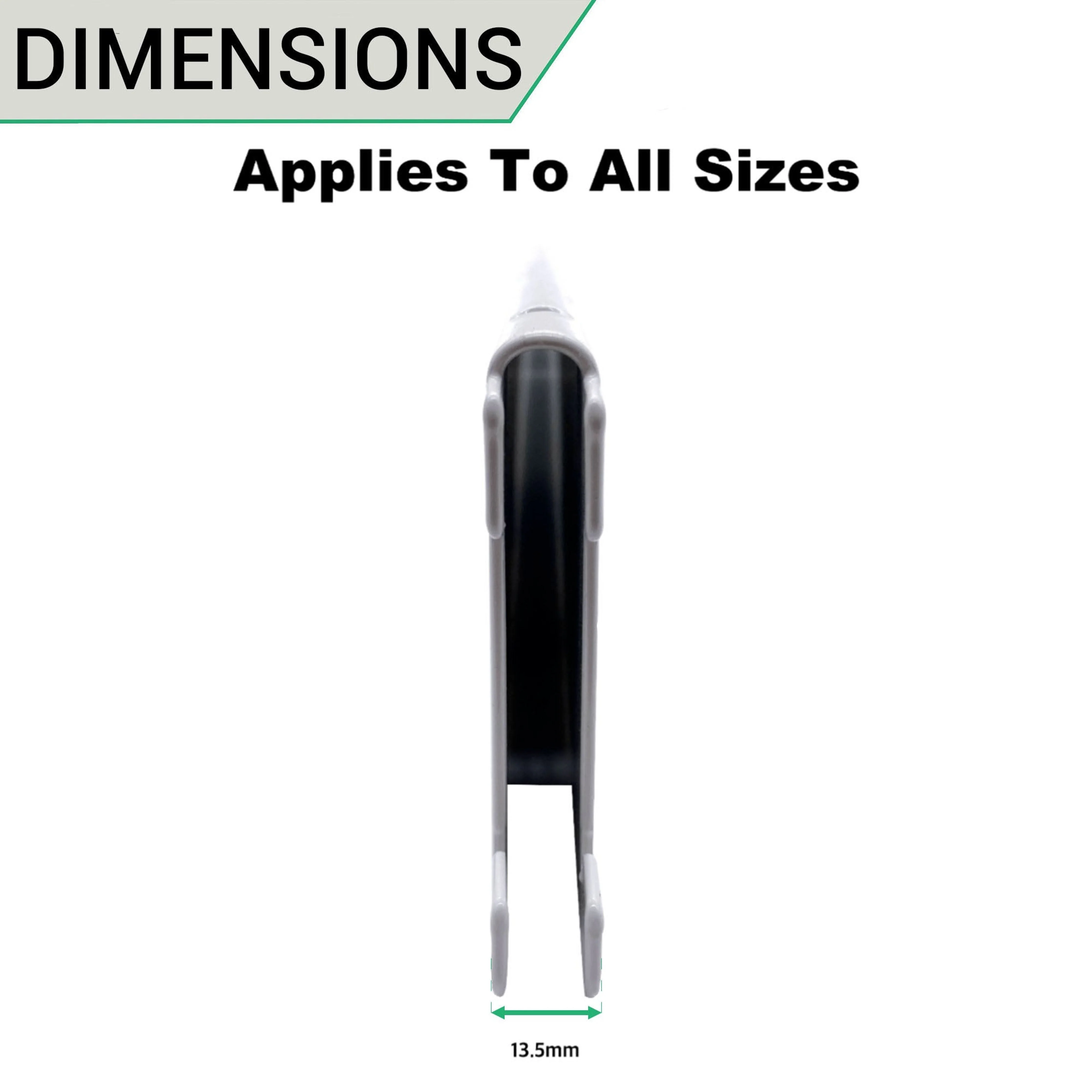 Twin Slot Shelving - Upright - Black - 1600mm - Image 4