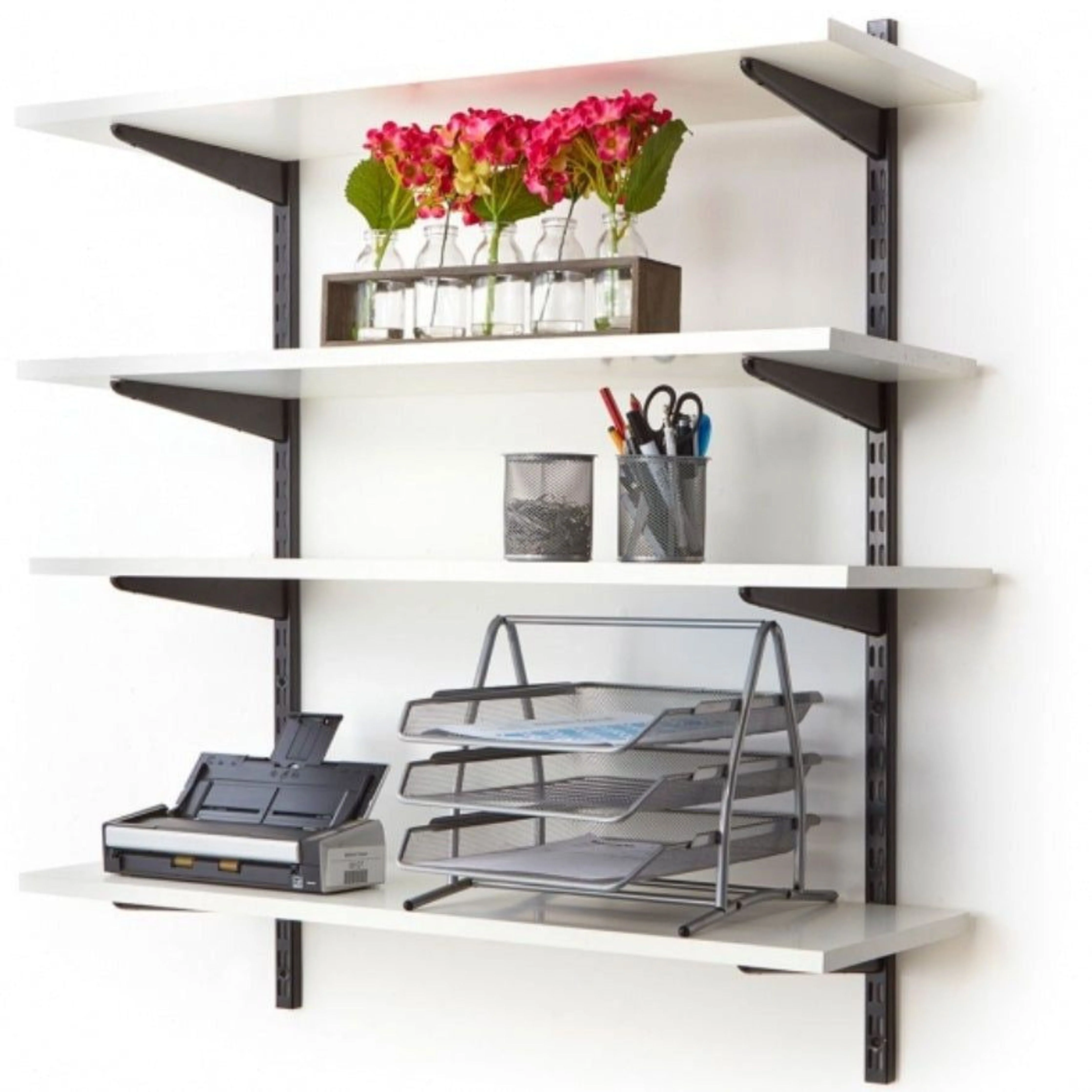 Twin Slot Shelving - Upright - Black - 1600mm - Image 8