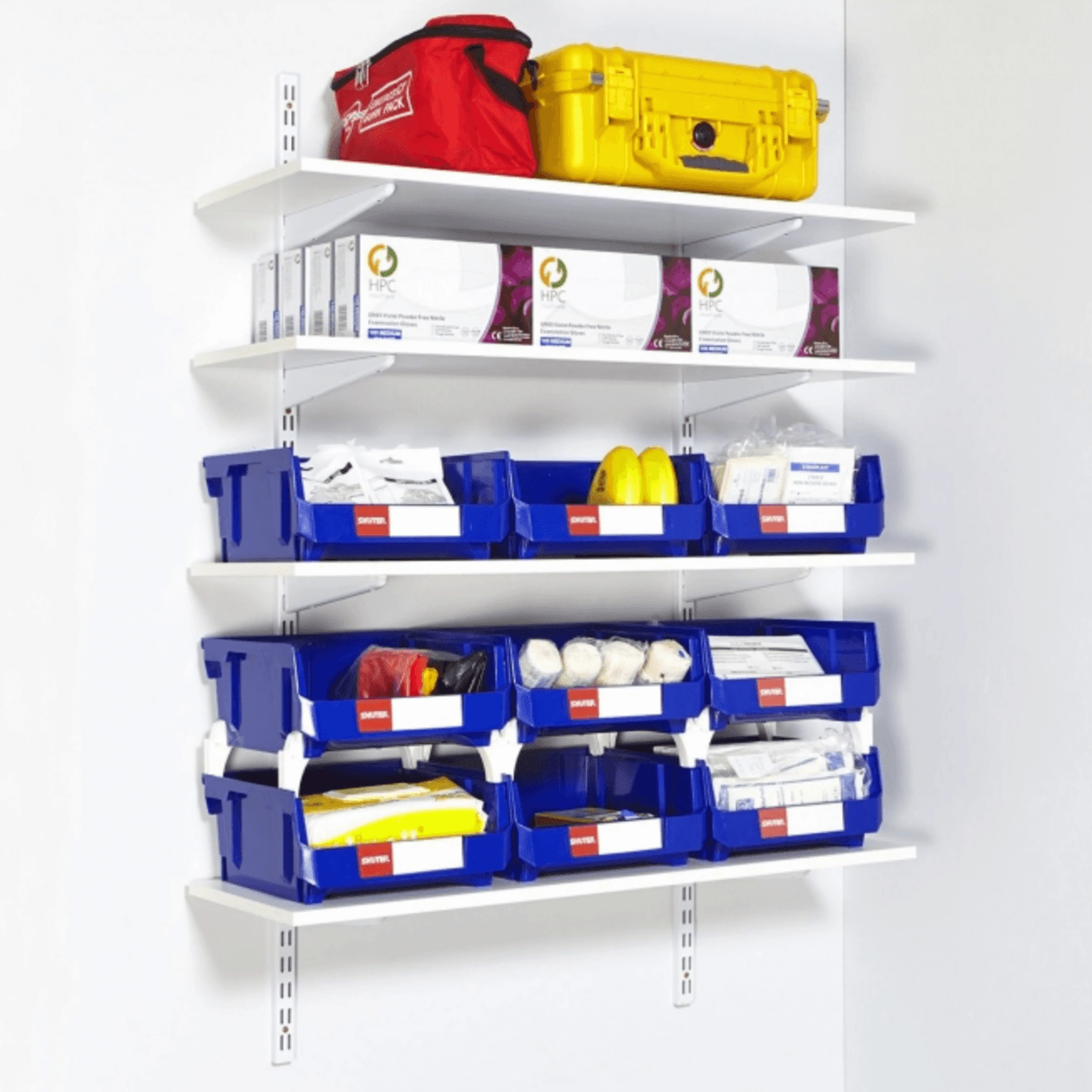 Twin Slot Shelving - Upright - White - 710mm - Image 7